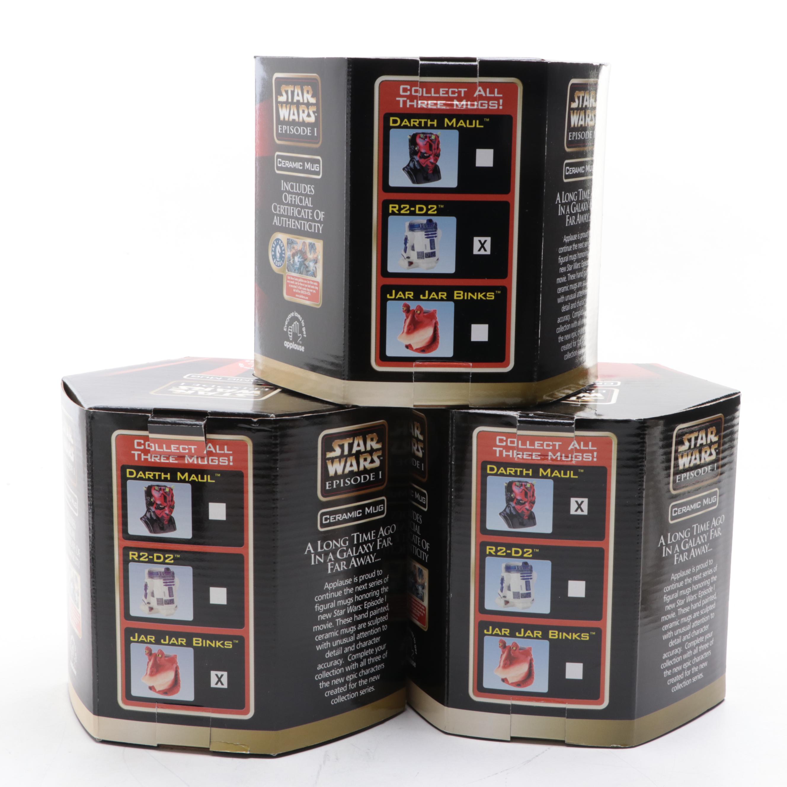 Galerie and Applause Ceramic "Star Wars" Themed Mugs