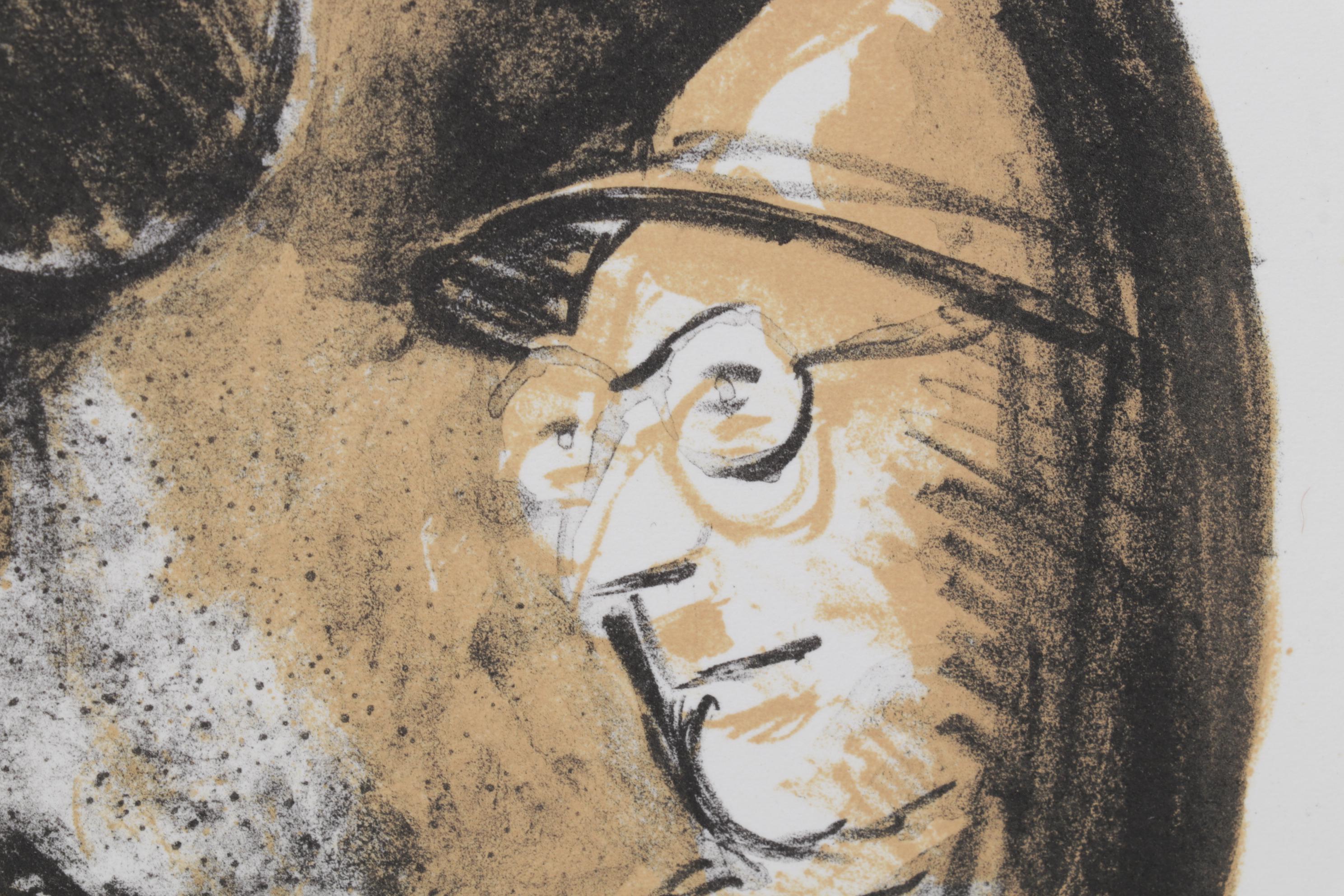 Sidney Chafetz Color Lithograph "Mirror Image," 1996