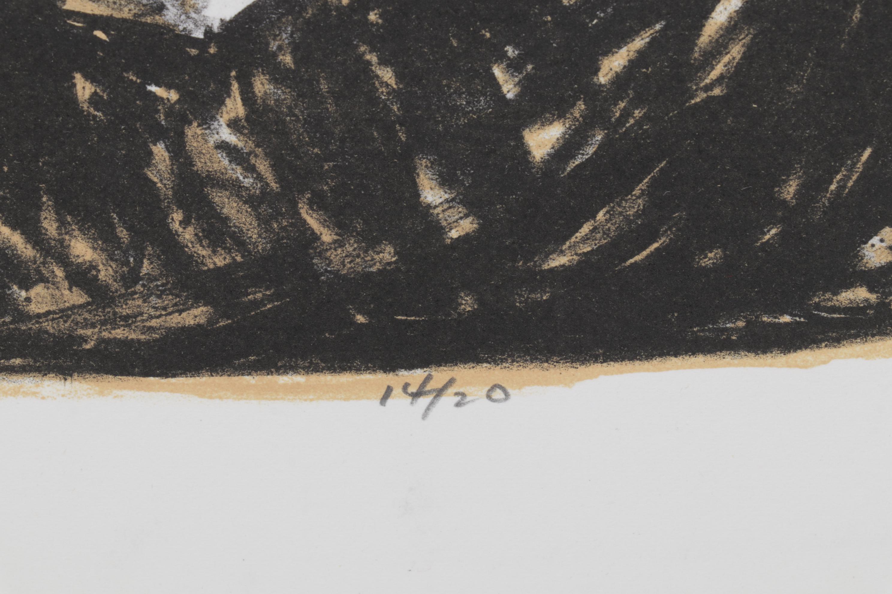 Sidney Chafetz Color Lithograph "Mirror Image," 1996