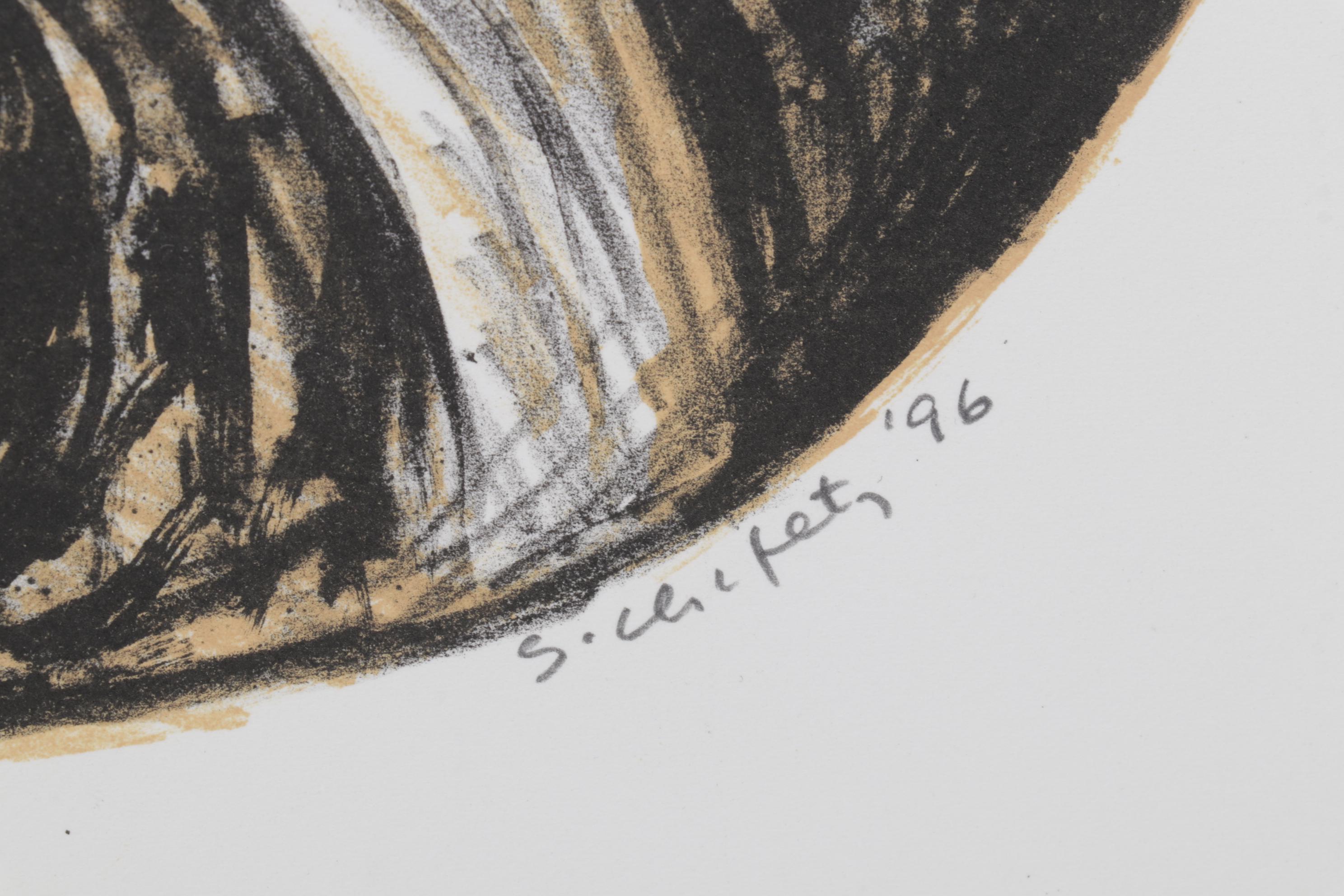 Sidney Chafetz Color Lithograph "Mirror Image," 1996