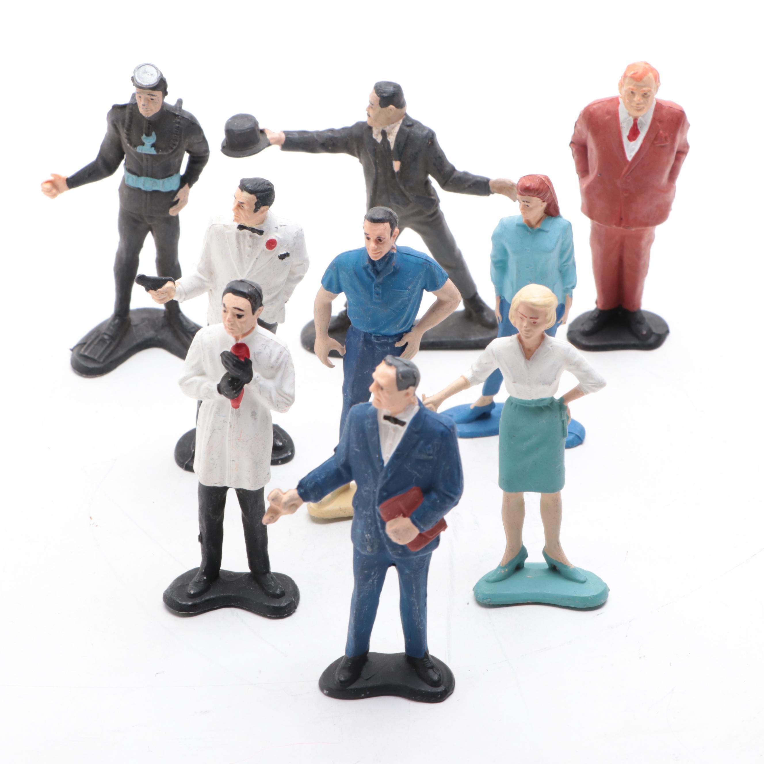 James Bond Plastic Figures Including Oddjob, Auric Goldfinger and More