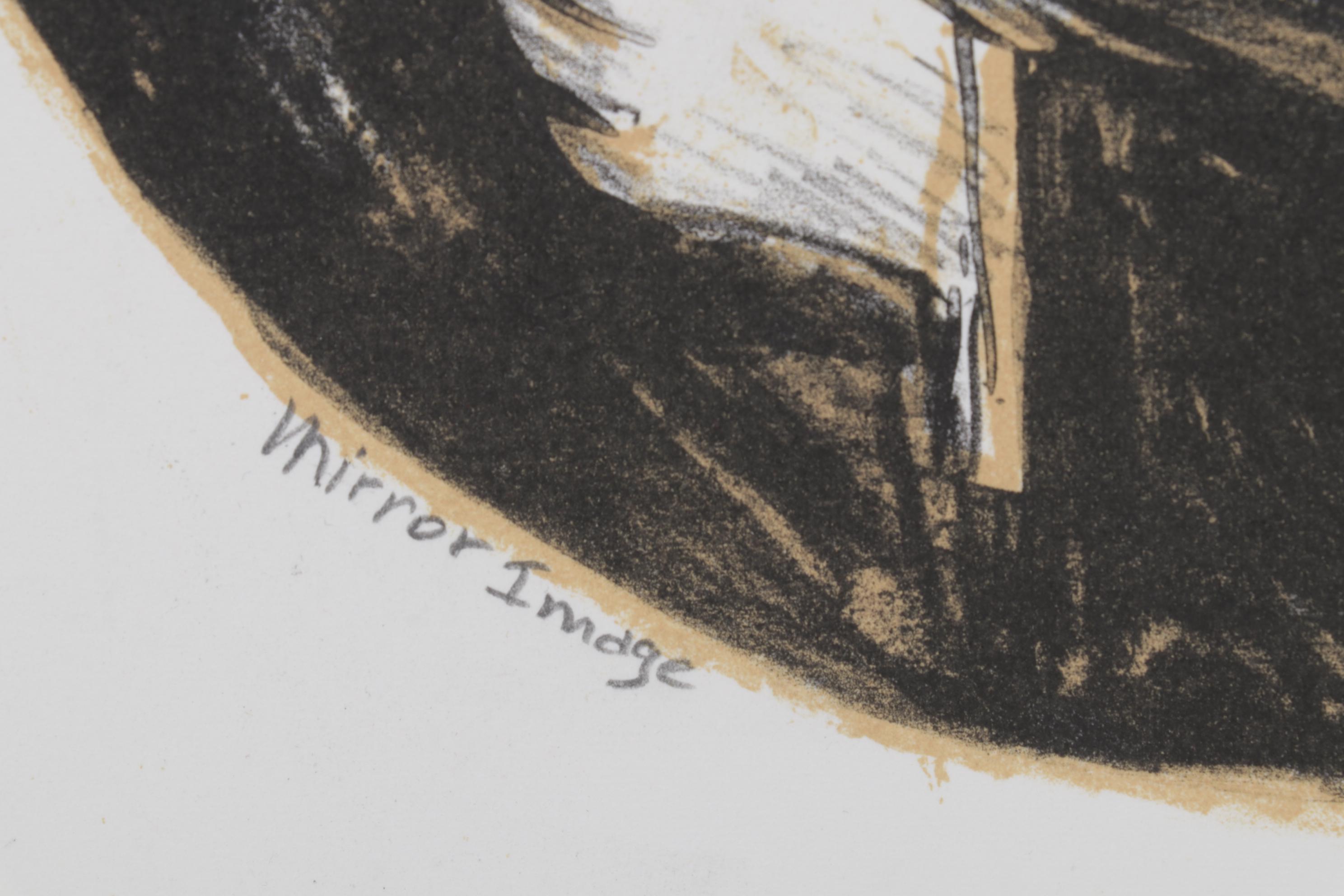 Sidney Chafetz Color Lithograph "Mirror Image," 1996