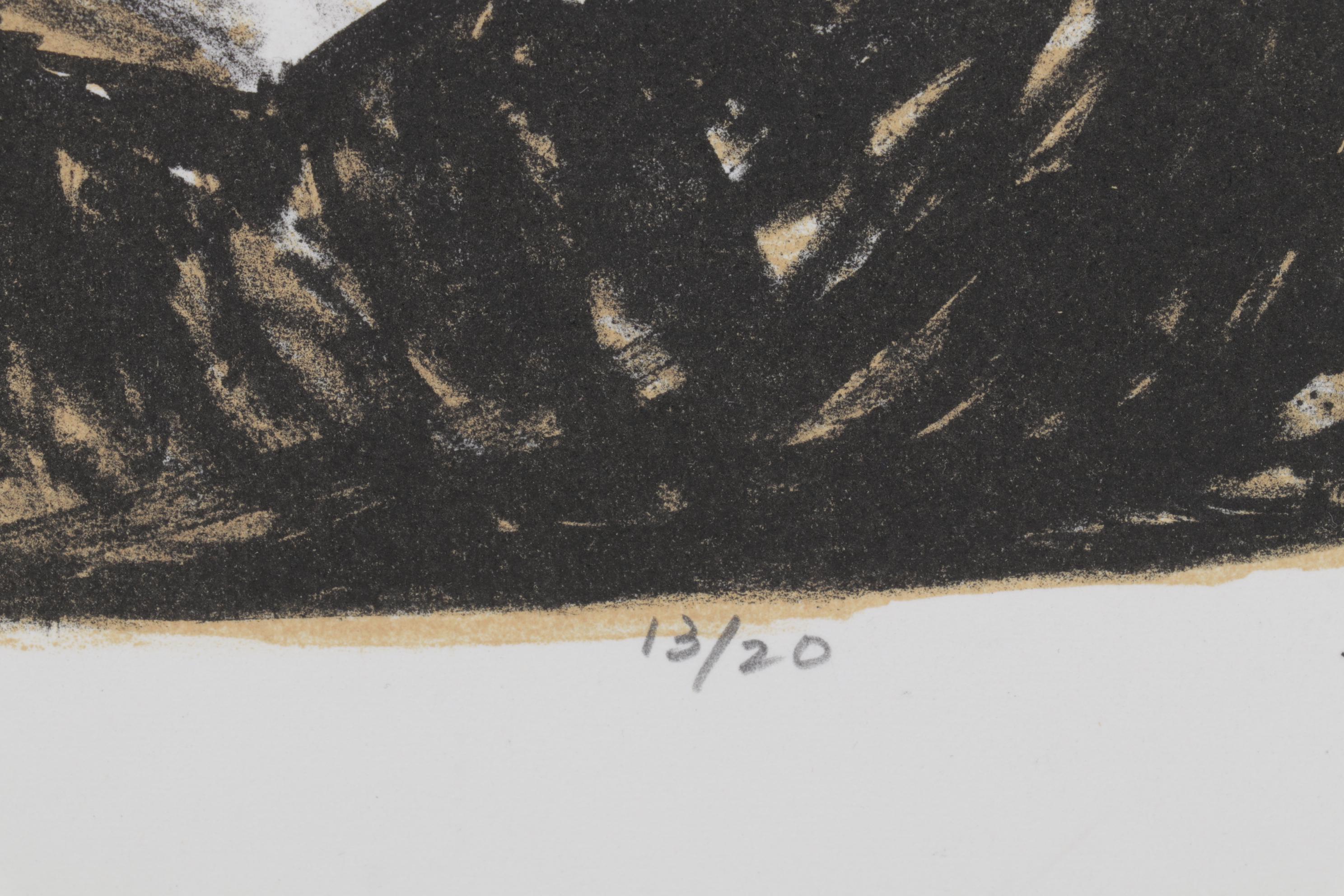 Sidney Chafetz Color Lithograph "Mirror Image," 1996