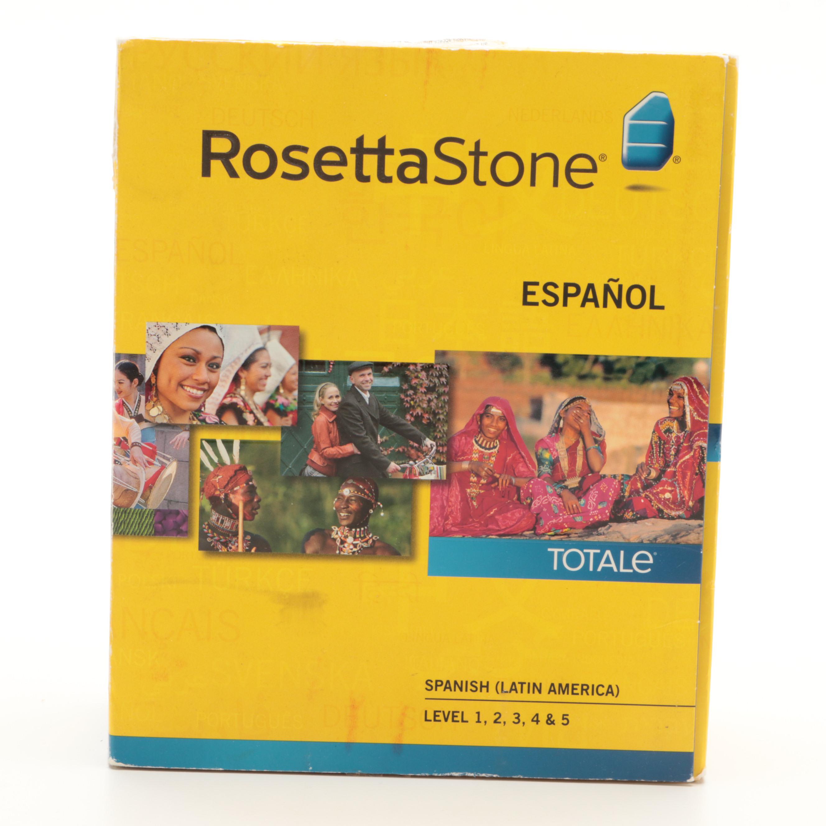 RosettaStone Spanish (Latin America) Level 1-5 Version 4 Software