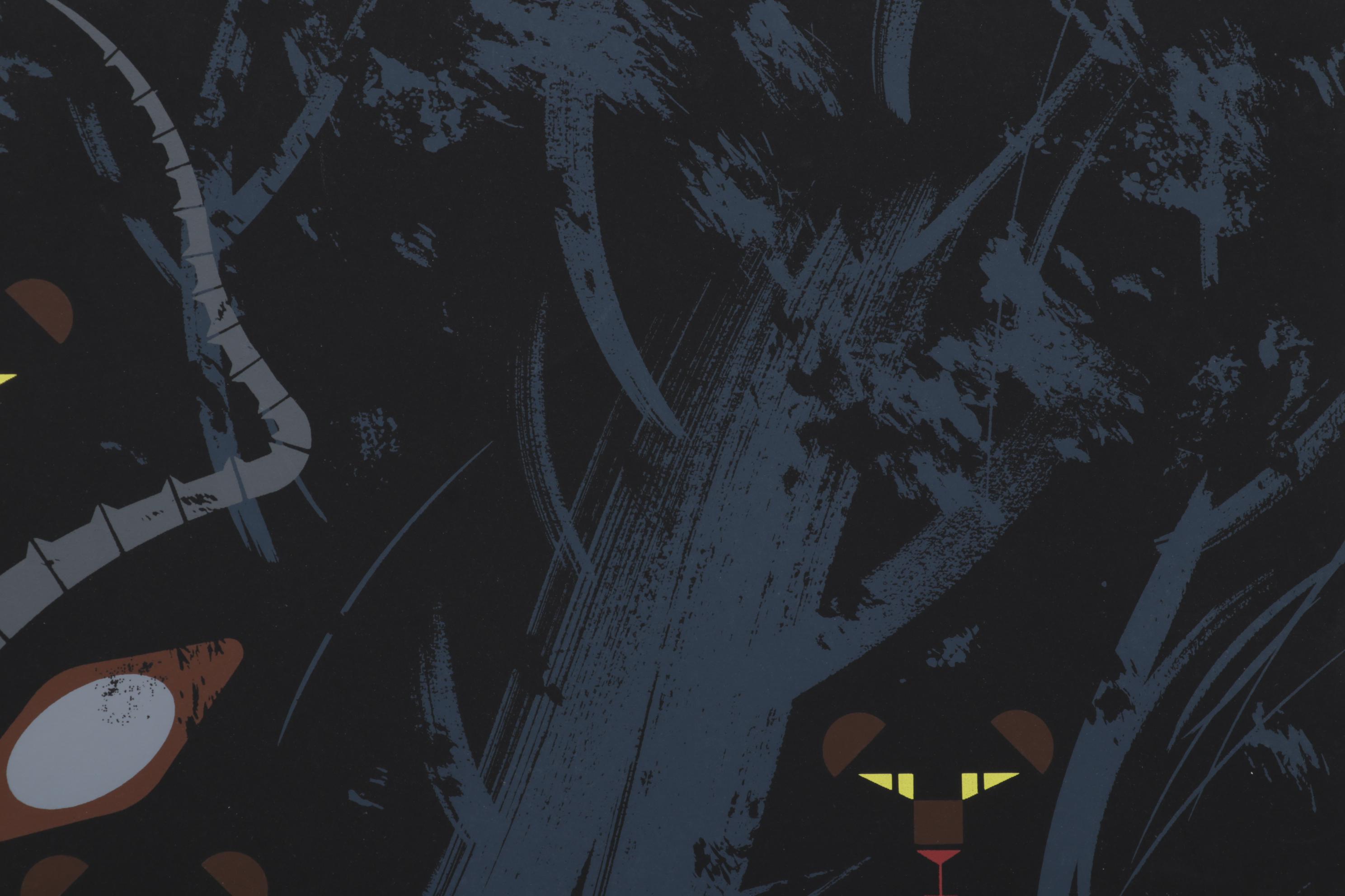 Charley Harper Serigraph "Hungry Eyes," Circa 1969