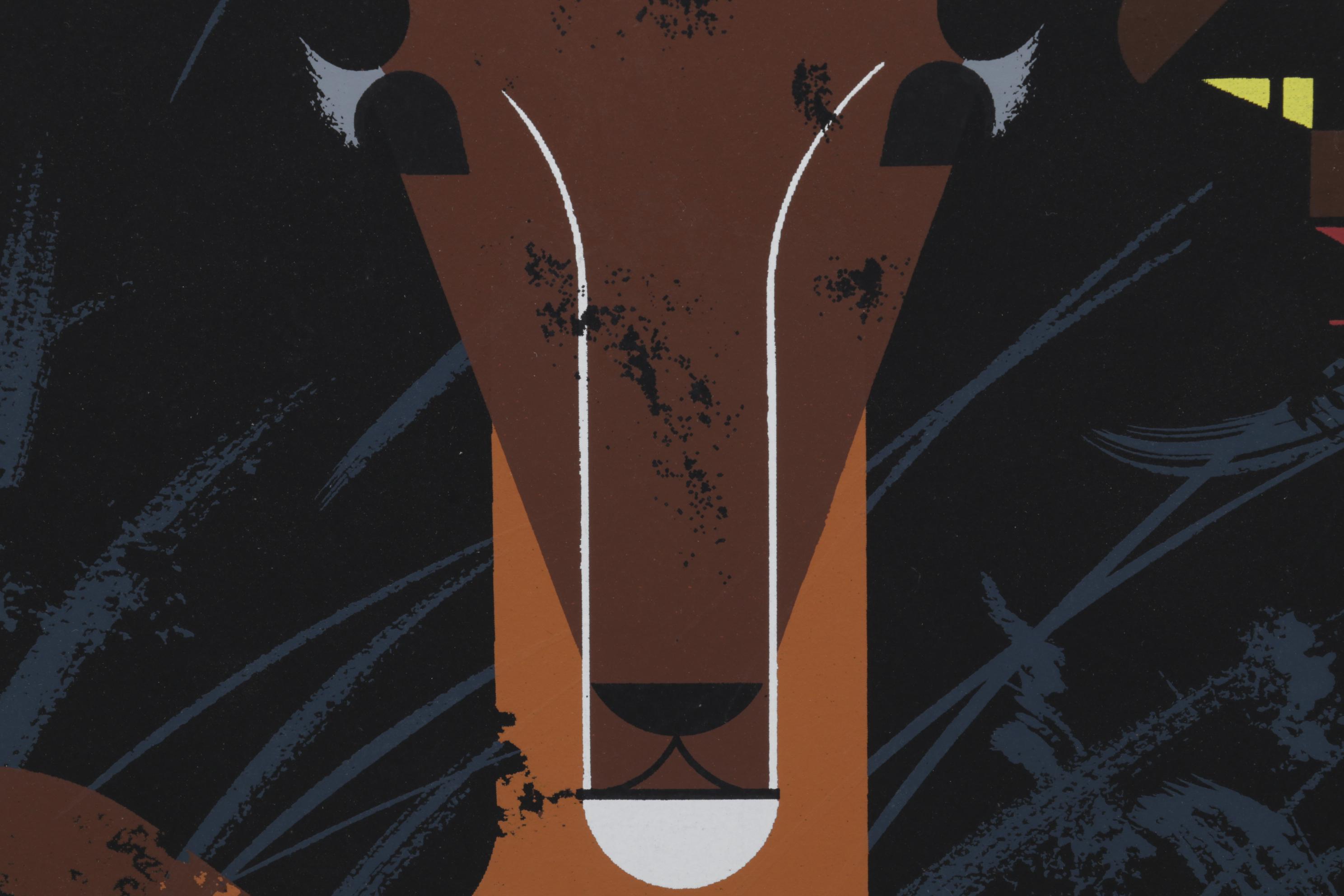 Charley Harper Serigraph "Hungry Eyes," Circa 1969