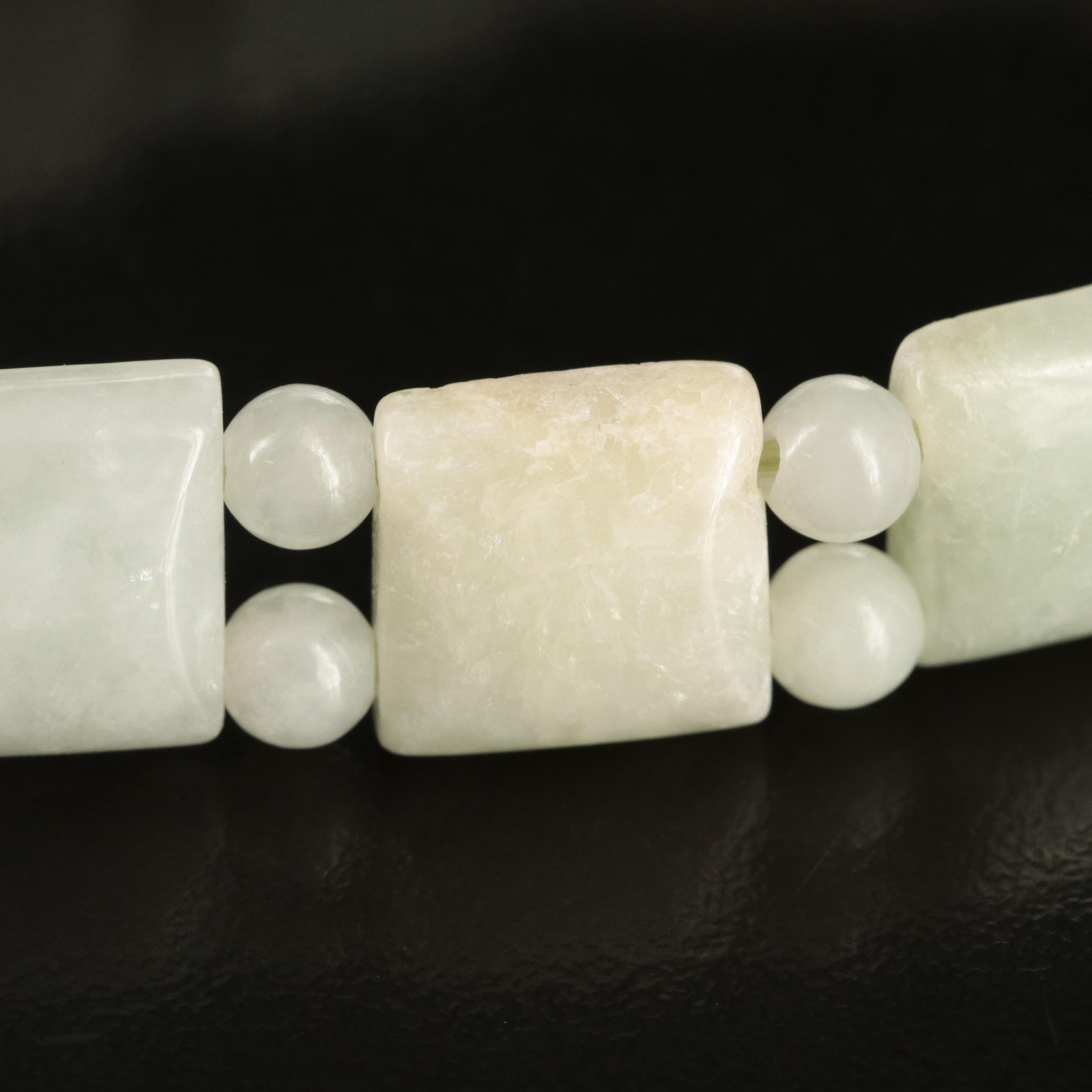 Agate Hololith Bangle with Jadeite Bracelet