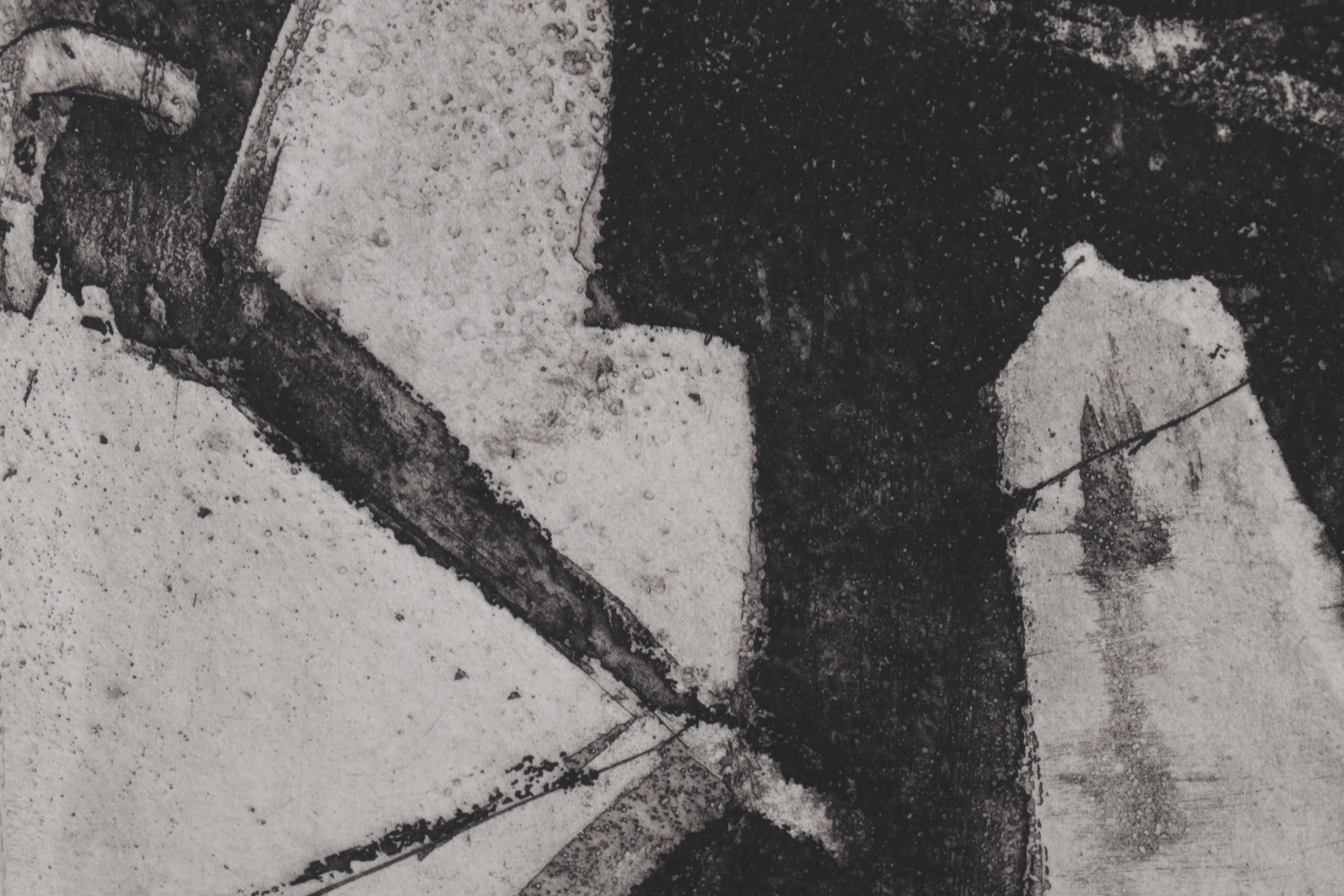 Sidney Chafetz Etching With Aquatint "Last Leaf," Circa 1968