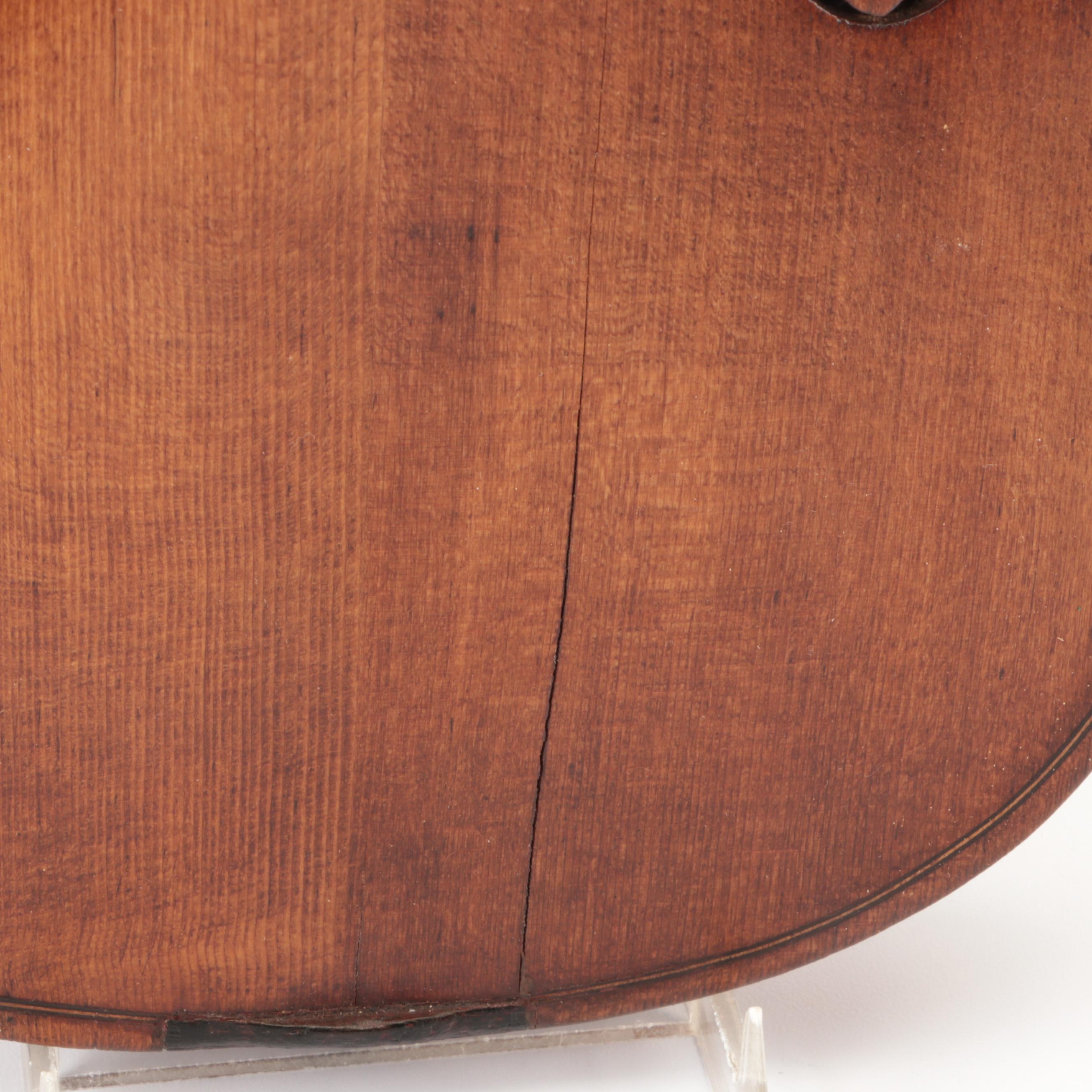 Stradivarius Replica Spruce, Maple and Ebony 4/4 Violin with Bows, Coffin Case