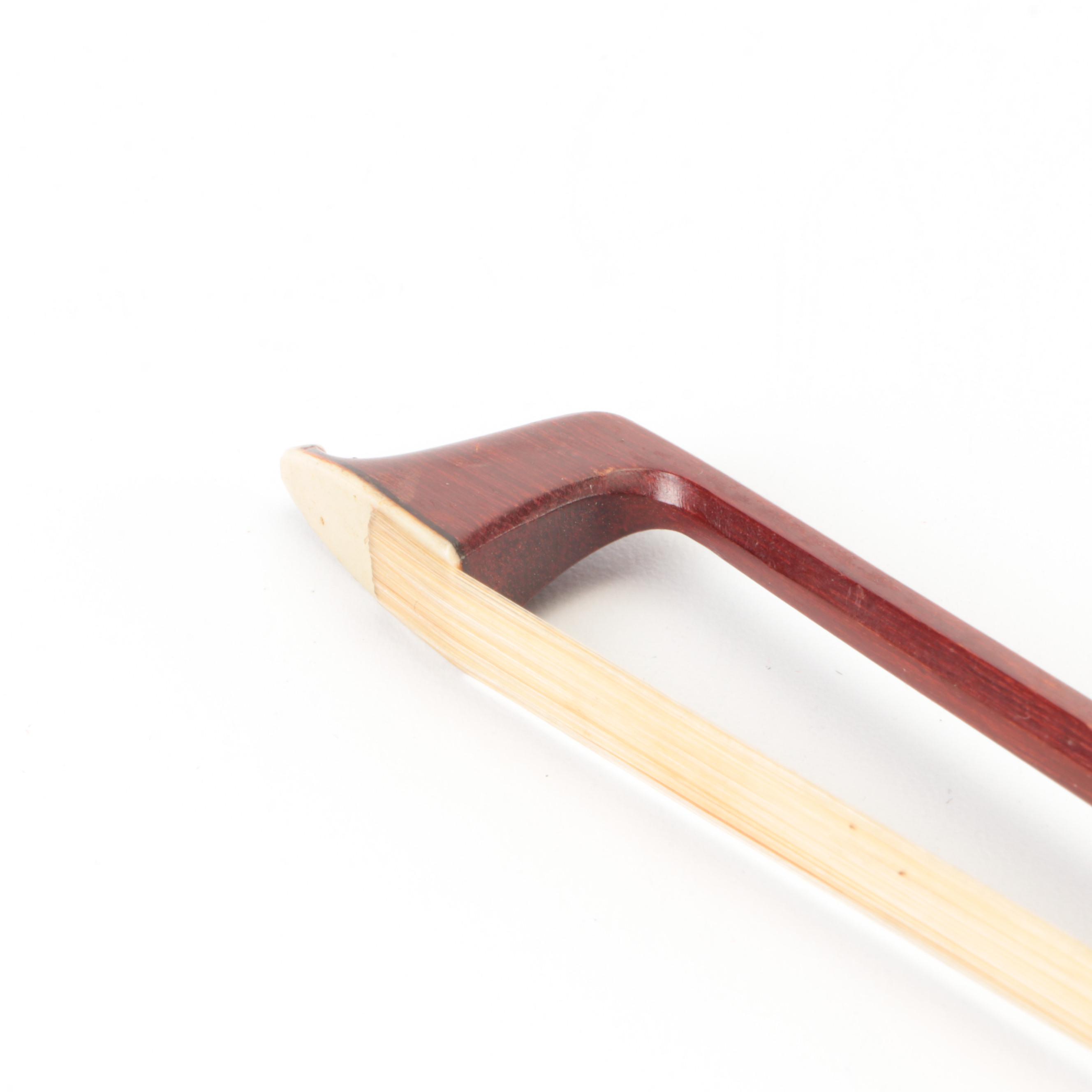 Stradivarius Replica Spruce, Maple and Ebony 4/4 Violin with Bows, Coffin Case