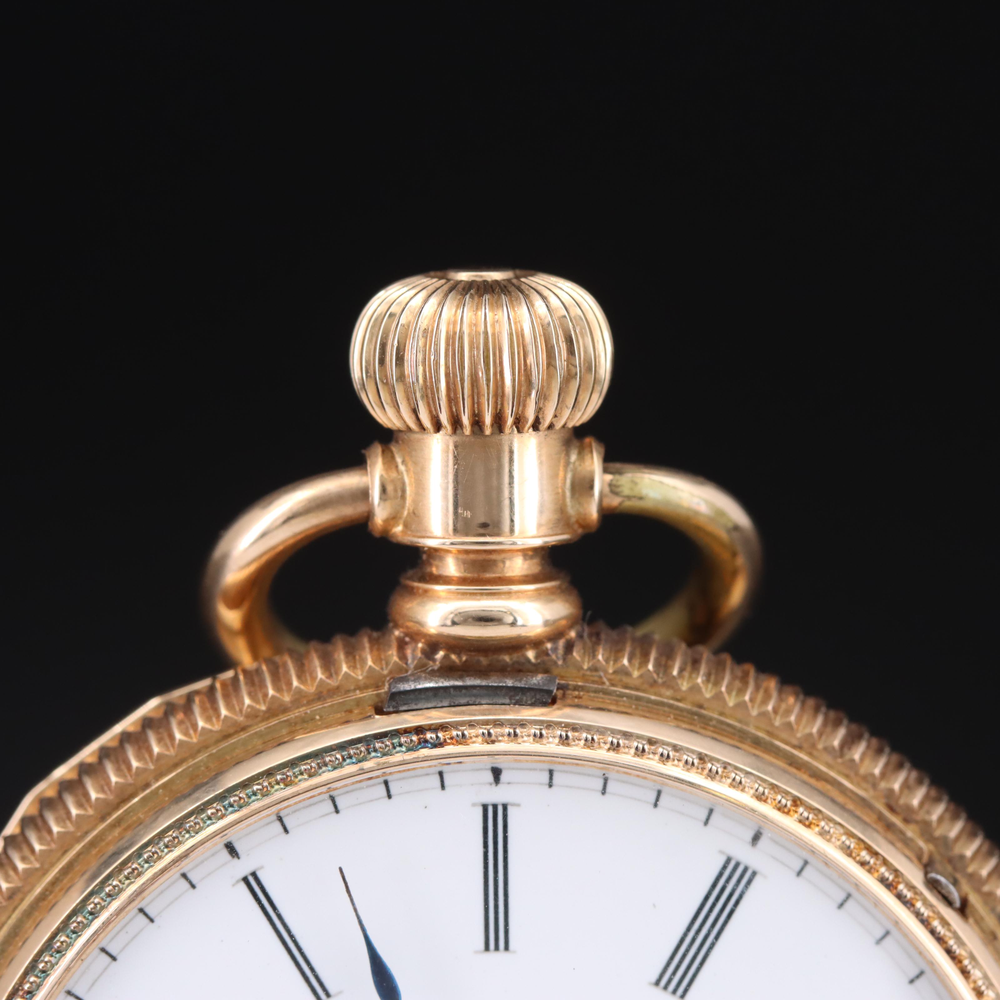 14K Elgin Hunting Case Pocket Watch