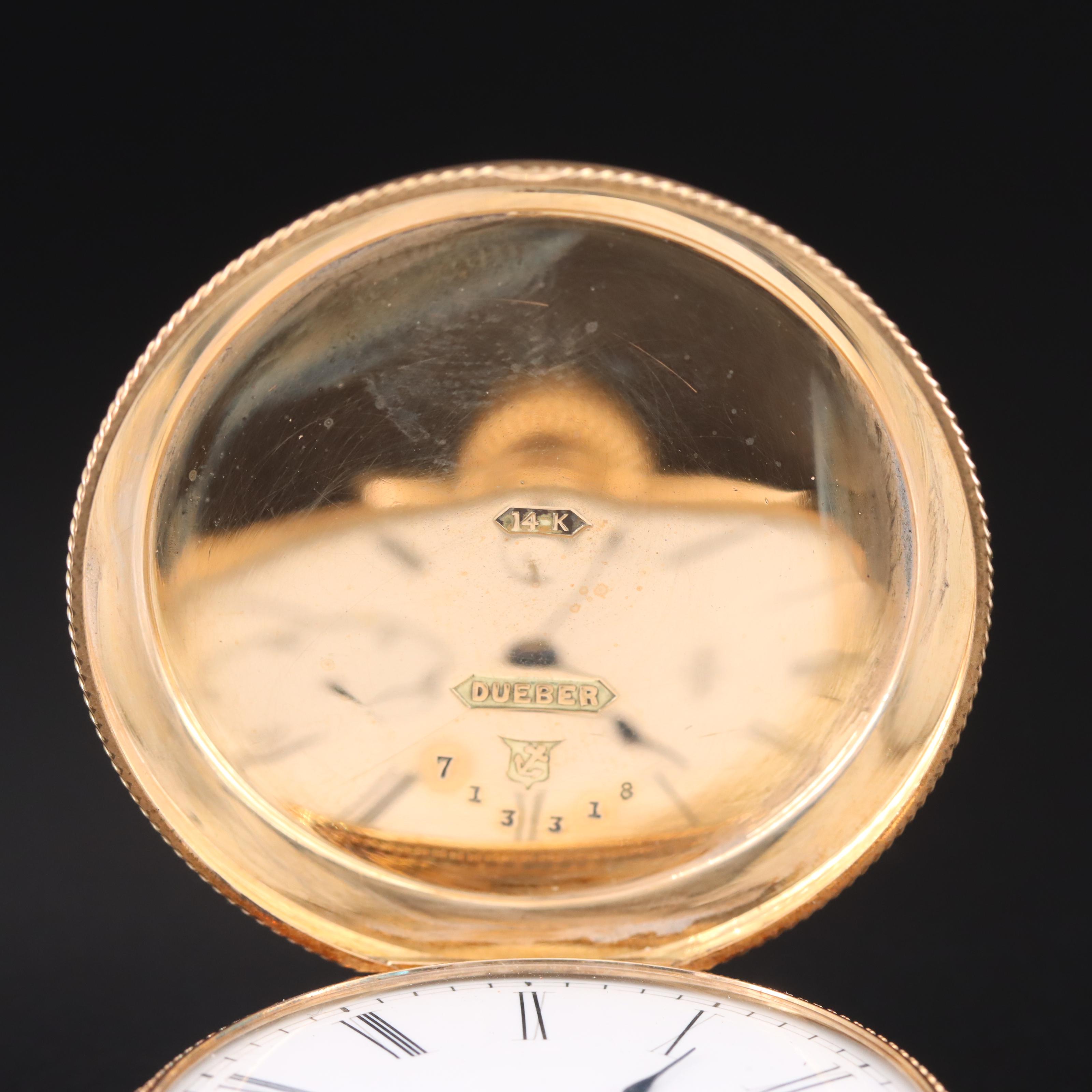 14K Elgin Hunting Case Pocket Watch