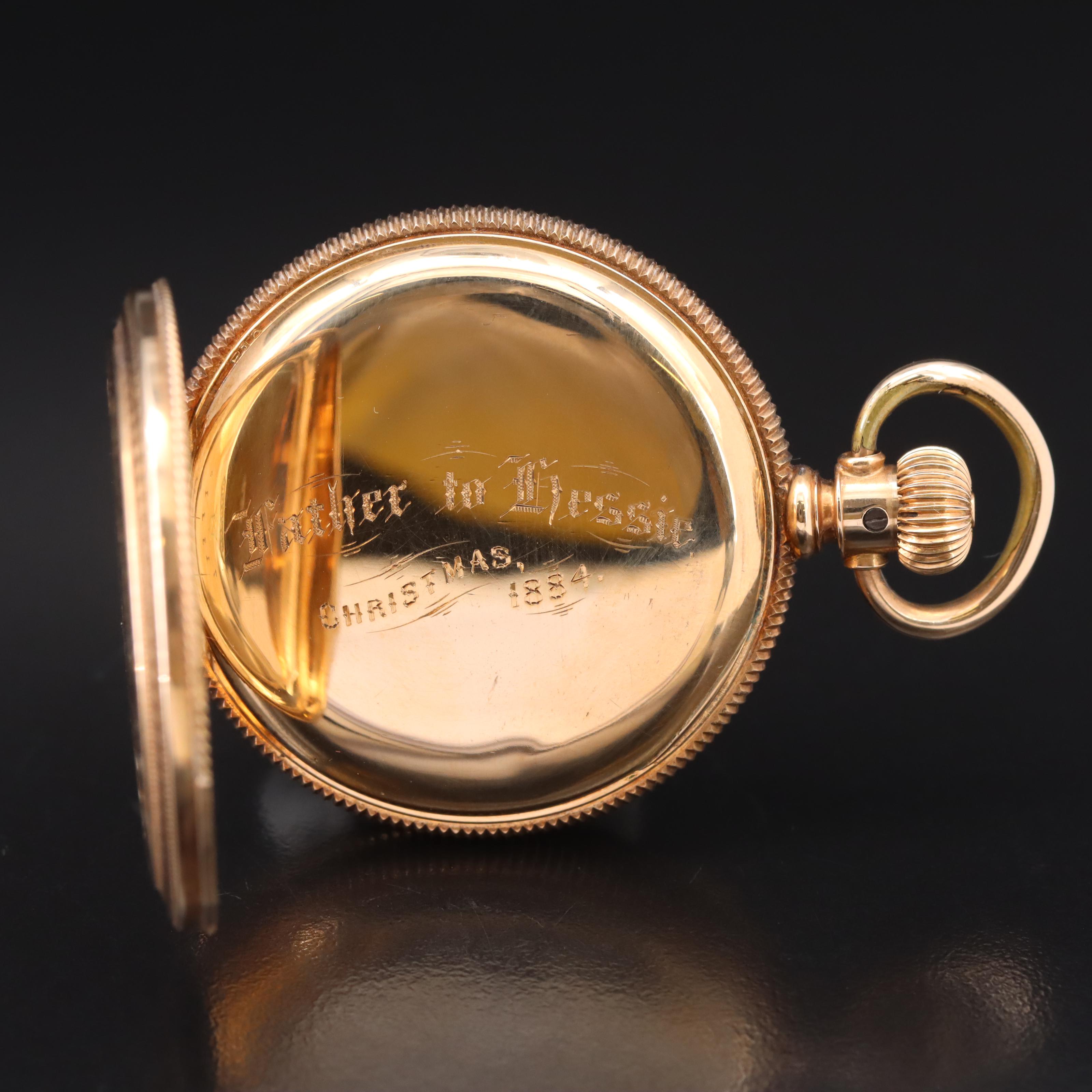 14K Elgin Hunting Case Pocket Watch