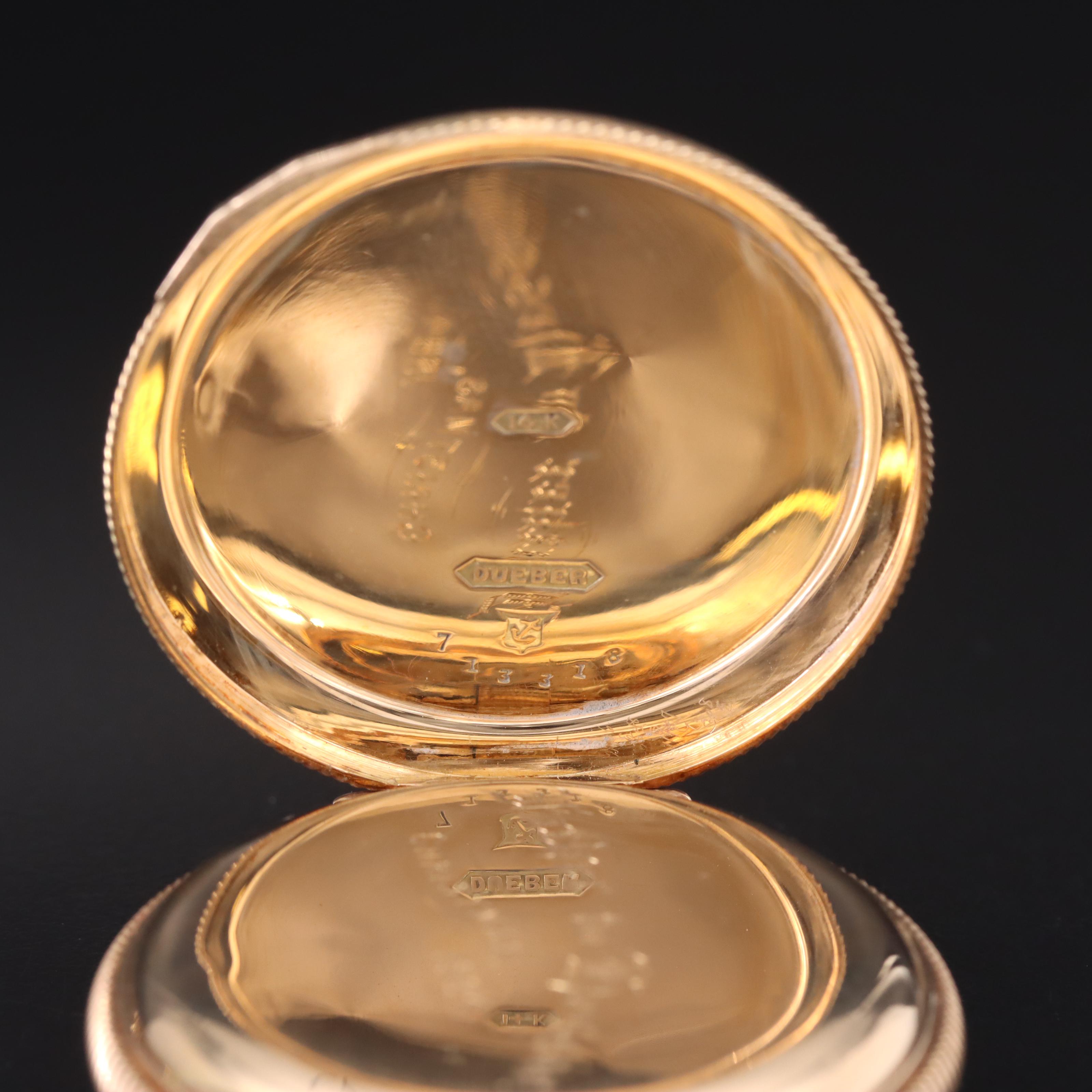 14K Elgin Hunting Case Pocket Watch