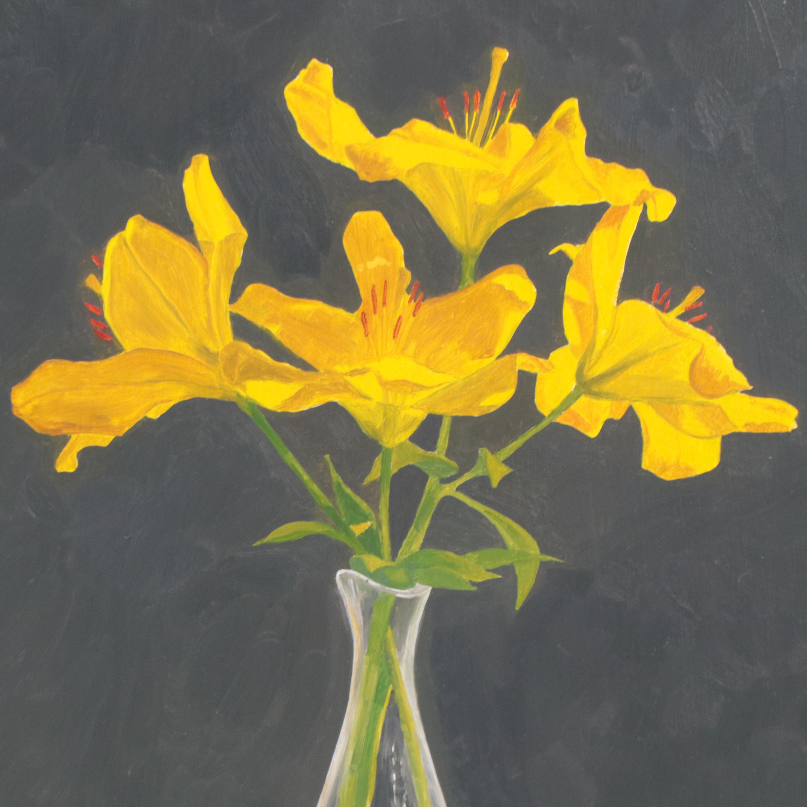 Peter Lentini Still Life Oil Painting "Vitreous Light," 21st Century