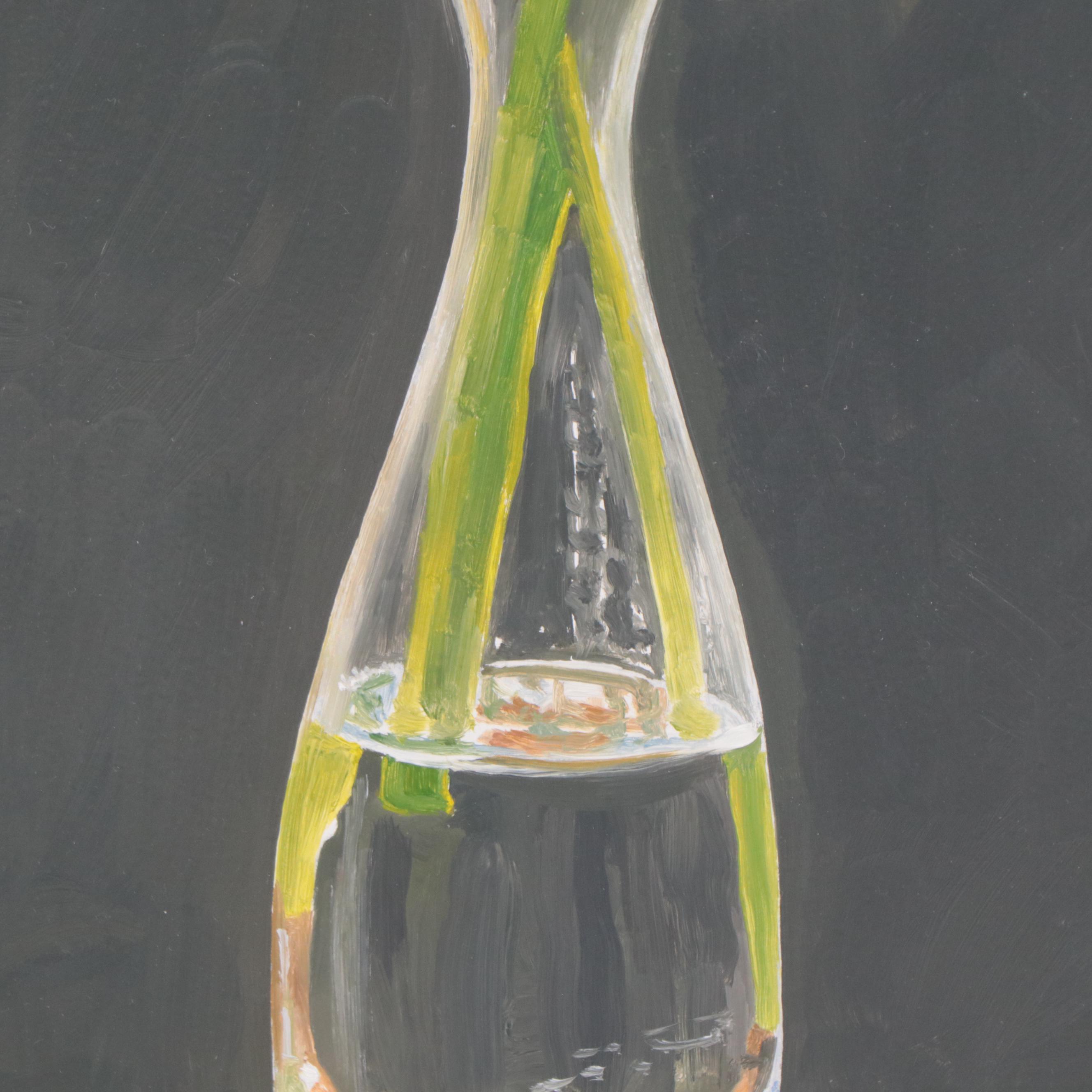 Peter Lentini Still Life Oil Painting "Vitreous Light," 21st Century