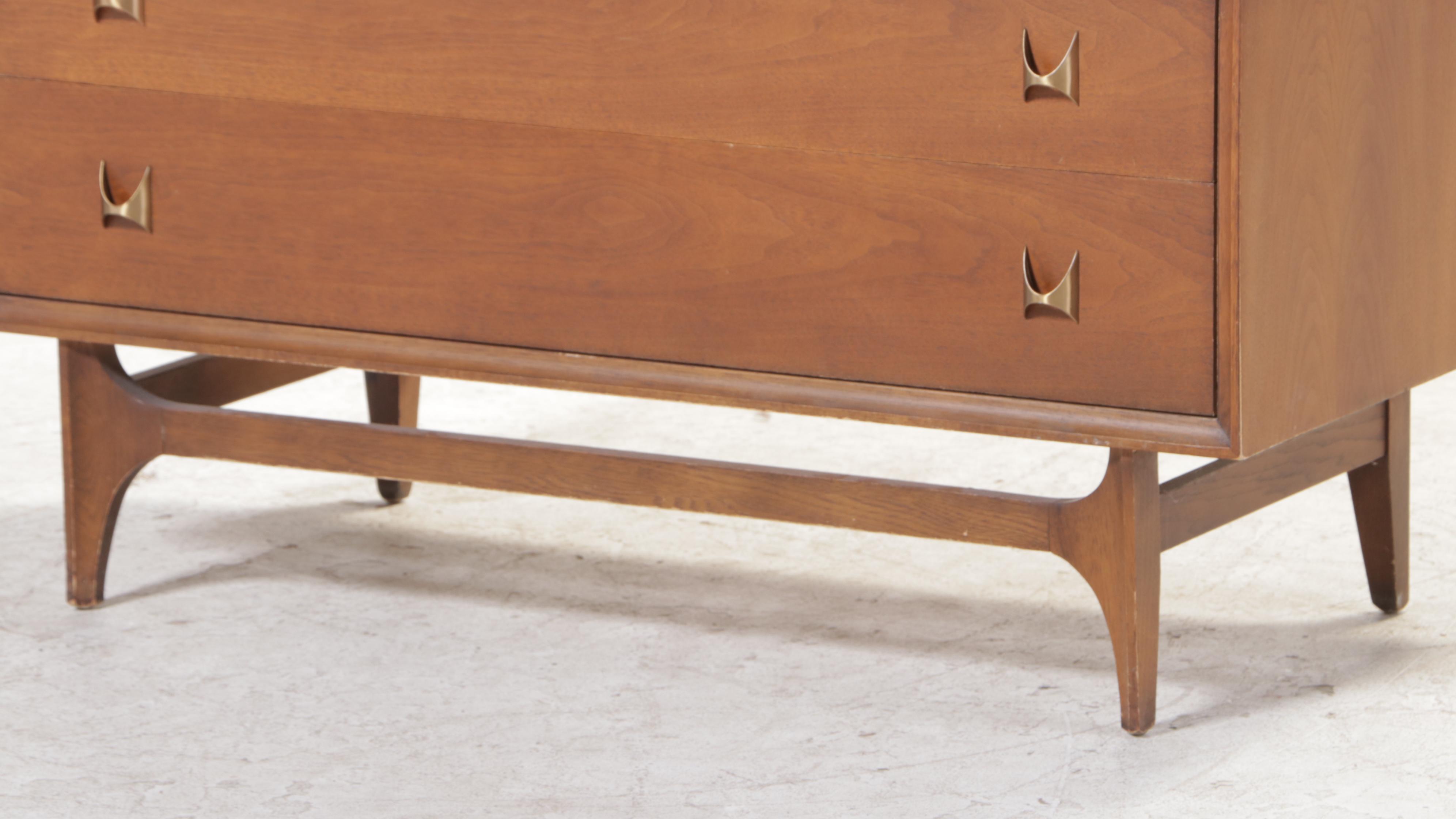 Broyhill "Brasilia" Mid Century Modern Walnut Clothes Press