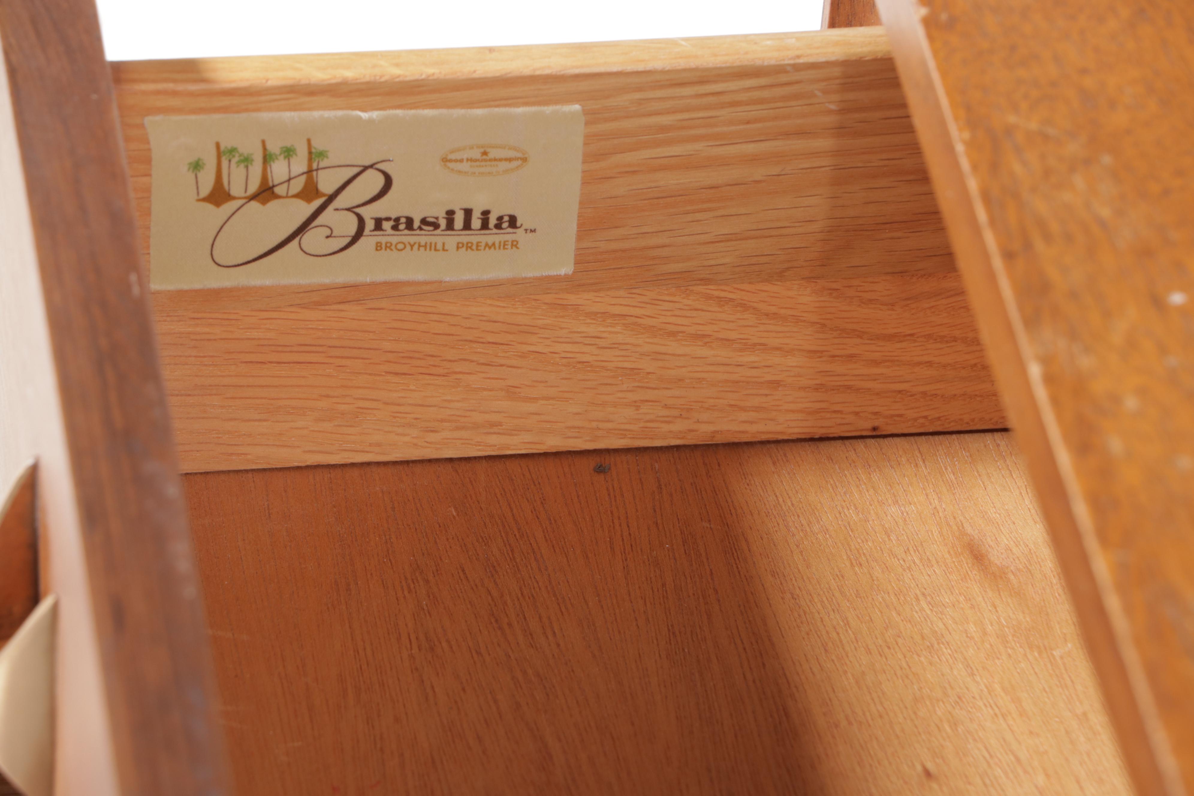 Broyhill "Brasilia" Mid Century Modern Walnut Clothes Press