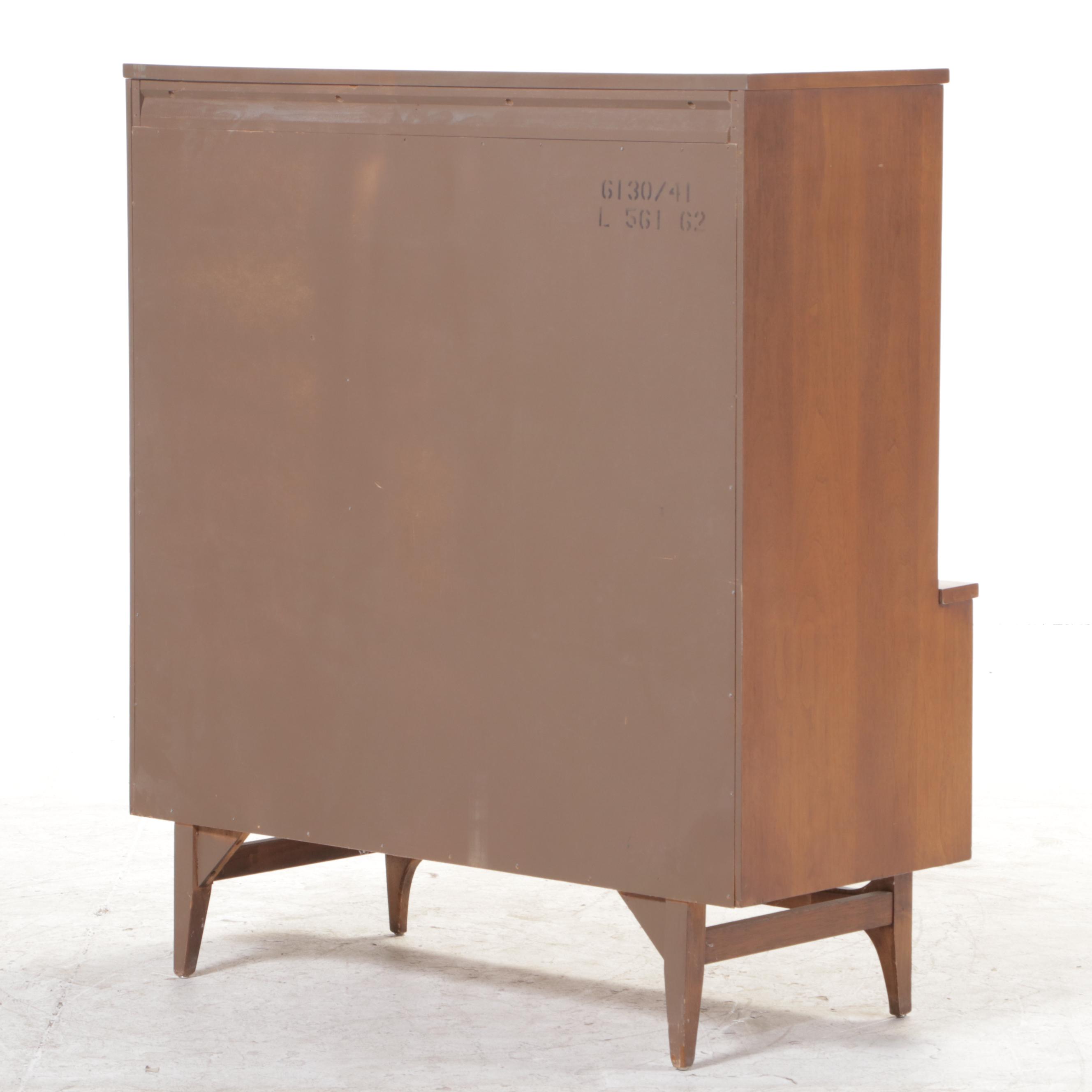 Broyhill "Brasilia" Mid Century Modern Walnut Clothes Press