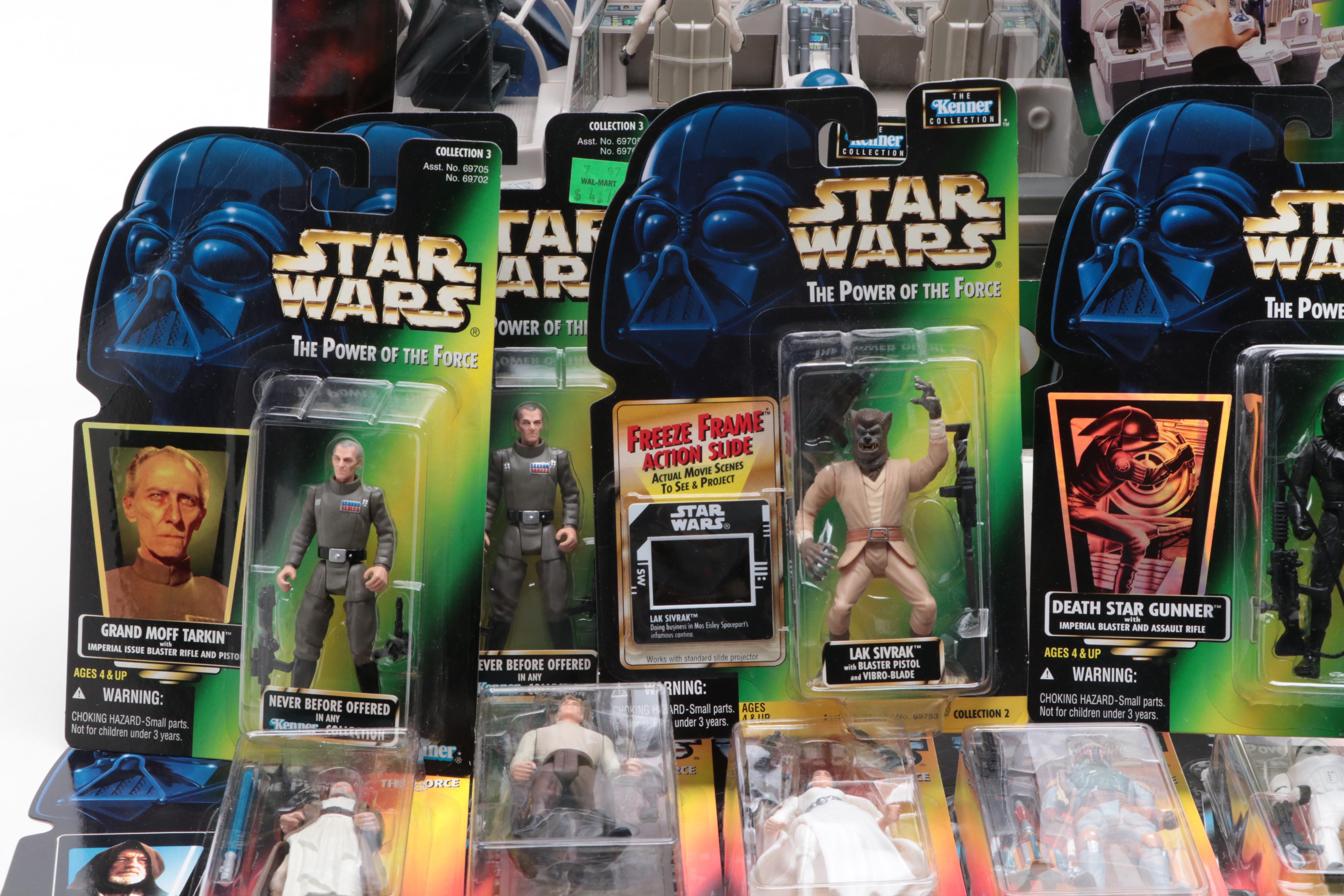 Kenner Star Wars Action Figures With Hasbro Millennium Falcon CD-ROM Playset