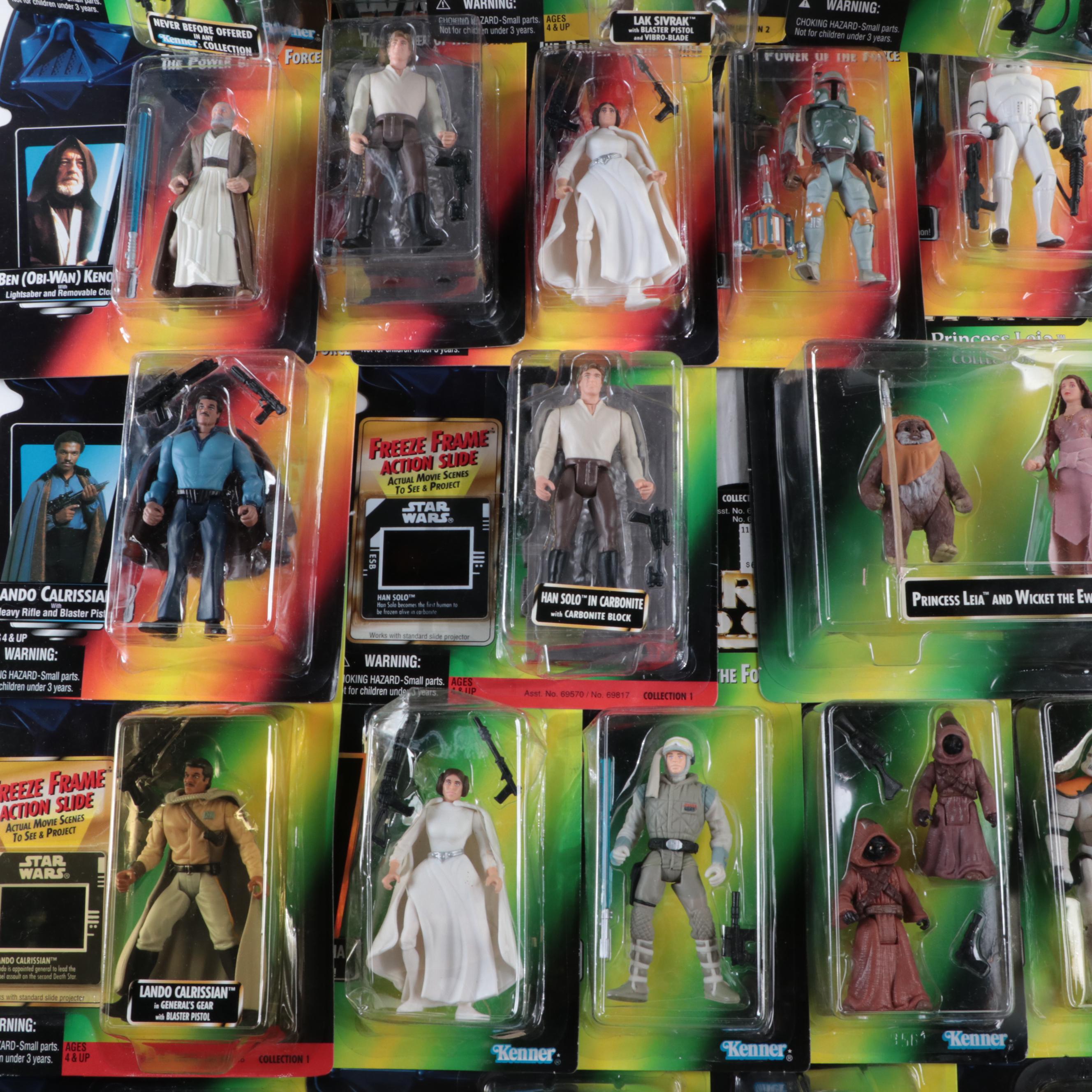 Kenner Star Wars Action Figures With Hasbro Millennium Falcon CD-ROM Playset