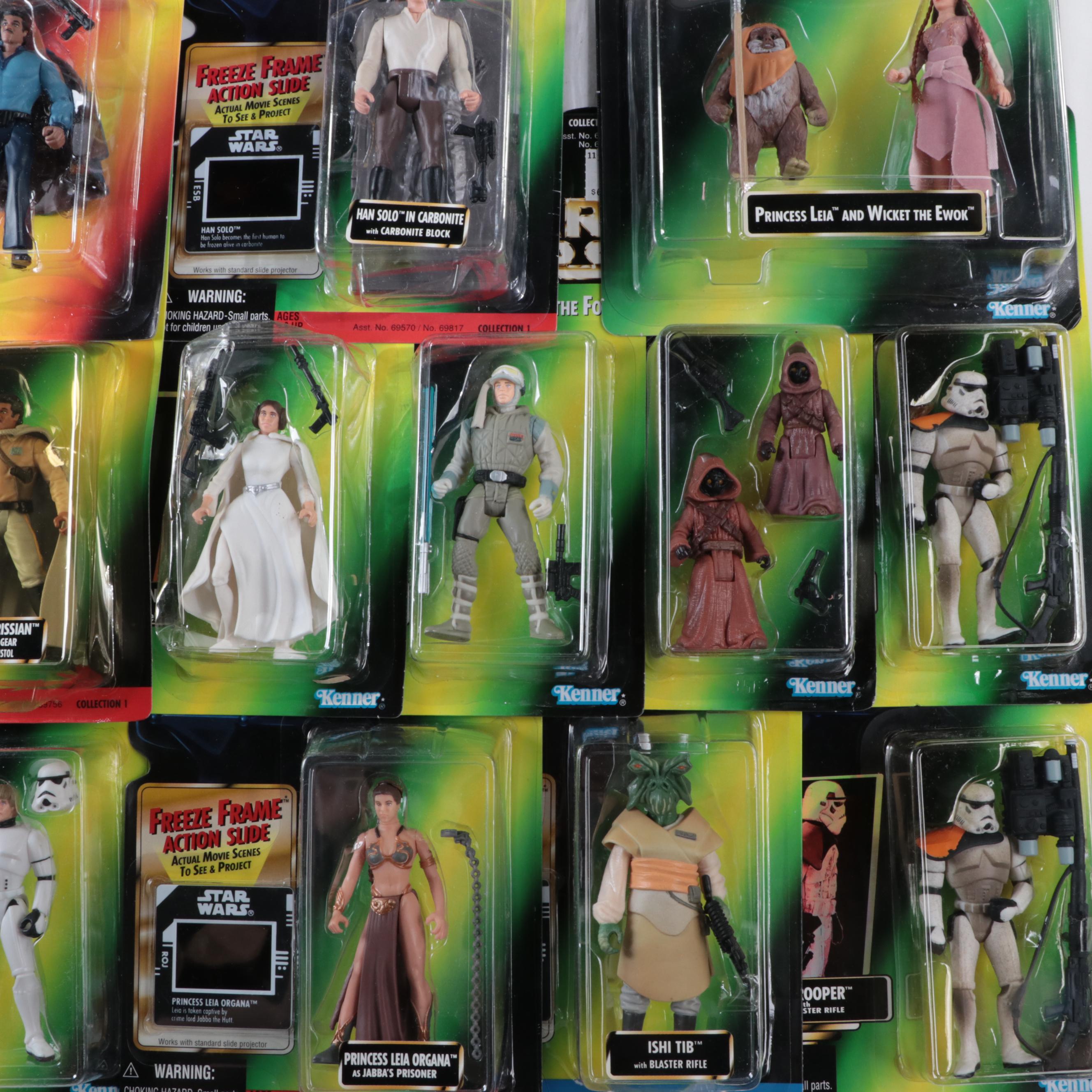 Kenner Star Wars Action Figures With Hasbro Millennium Falcon CD-ROM Playset