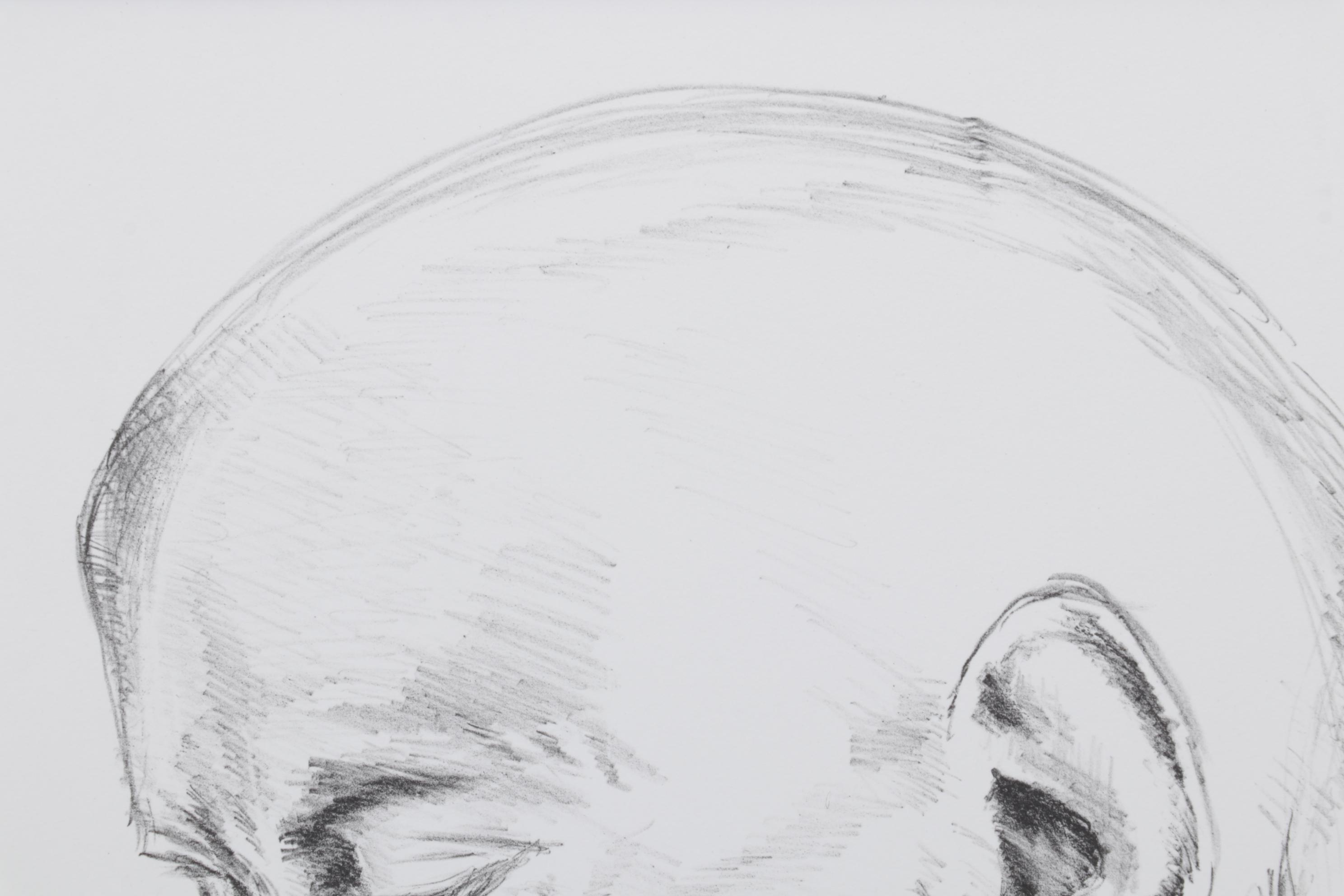 Sidney Chafetz Lithograph "Isaac Bashevis Singer," 1981