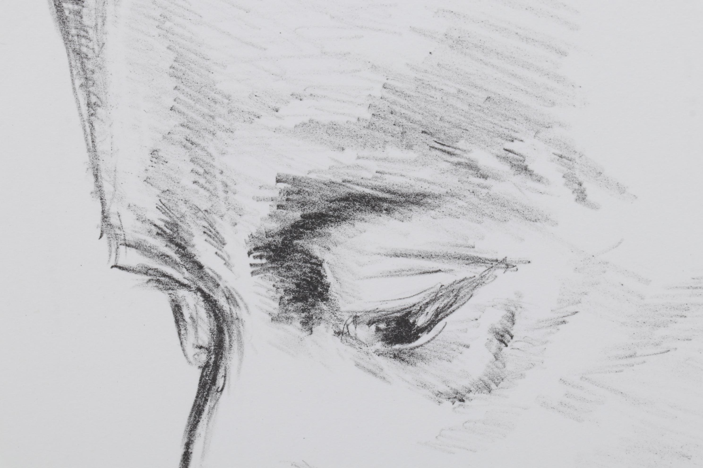 Sidney Chafetz Lithograph "Isaac Bashevis Singer," 1981