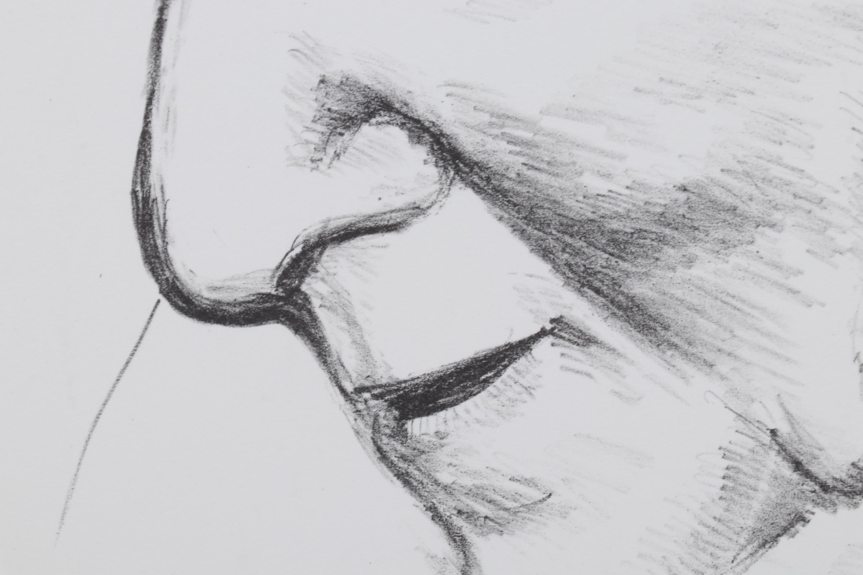 Sidney Chafetz Lithograph "Isaac Bashevis Singer," 1981