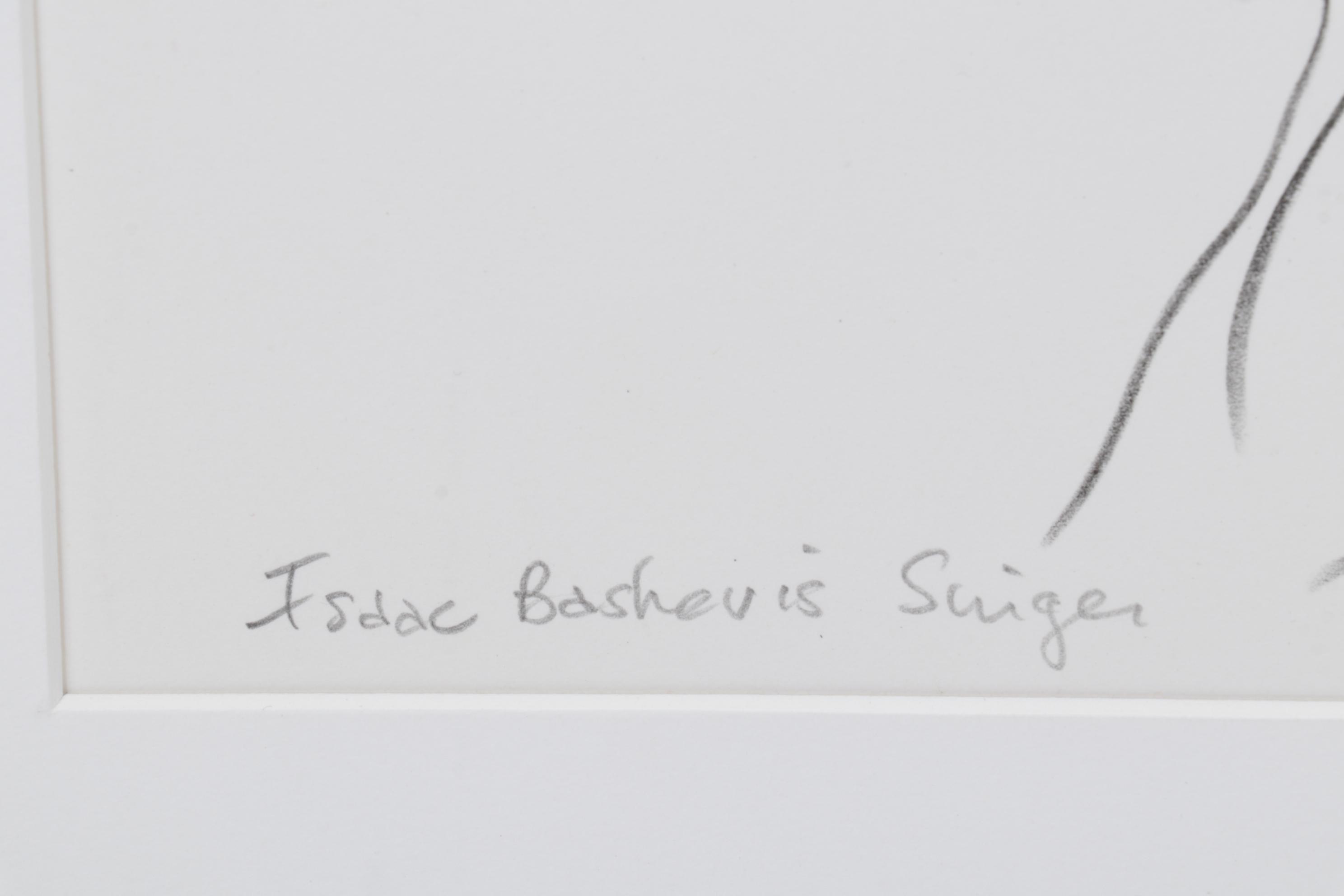 Sidney Chafetz Lithograph "Isaac Bashevis Singer," 1981