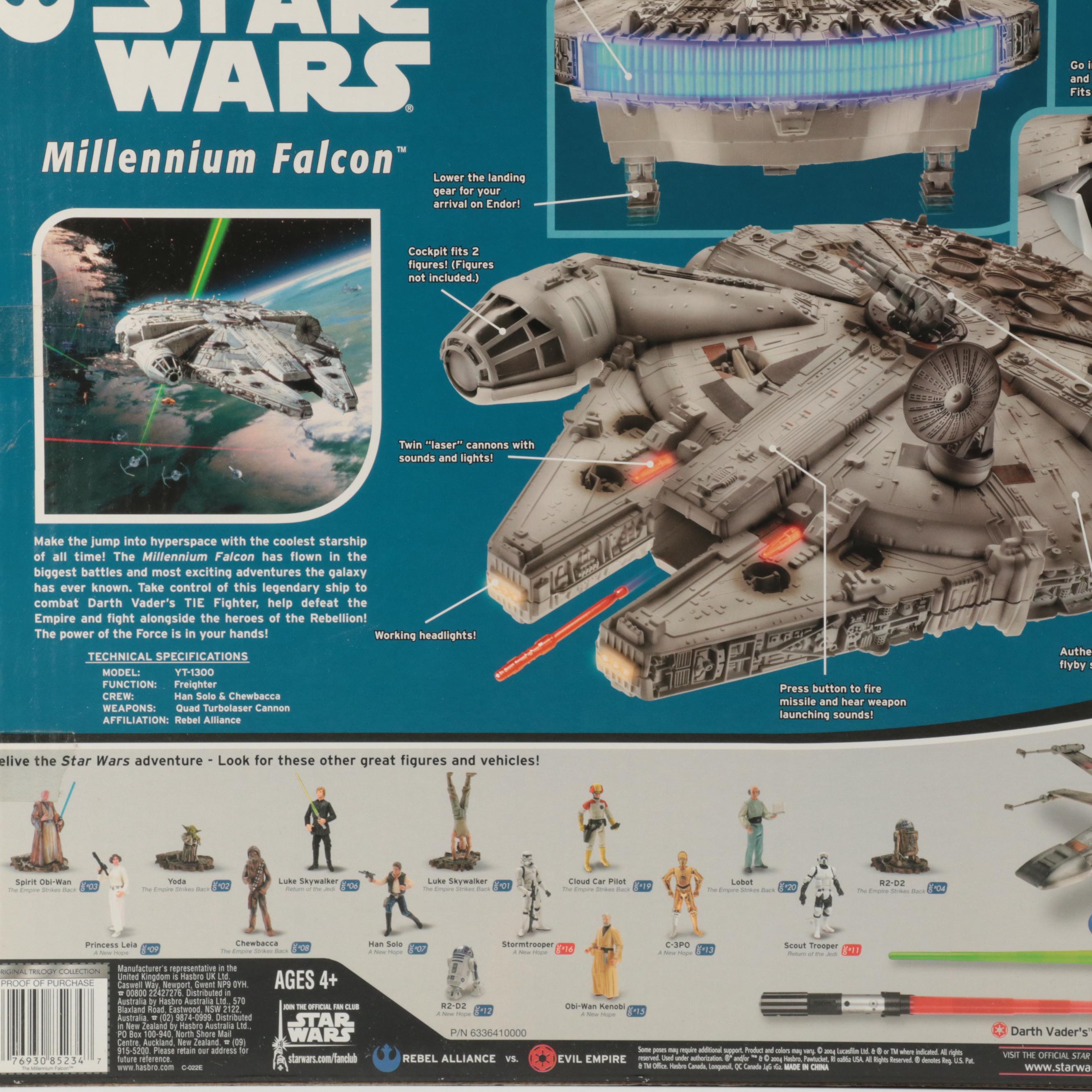 Hasbro Star Wars "The Original Trilogy Collection" Millennium Falcon Play Set