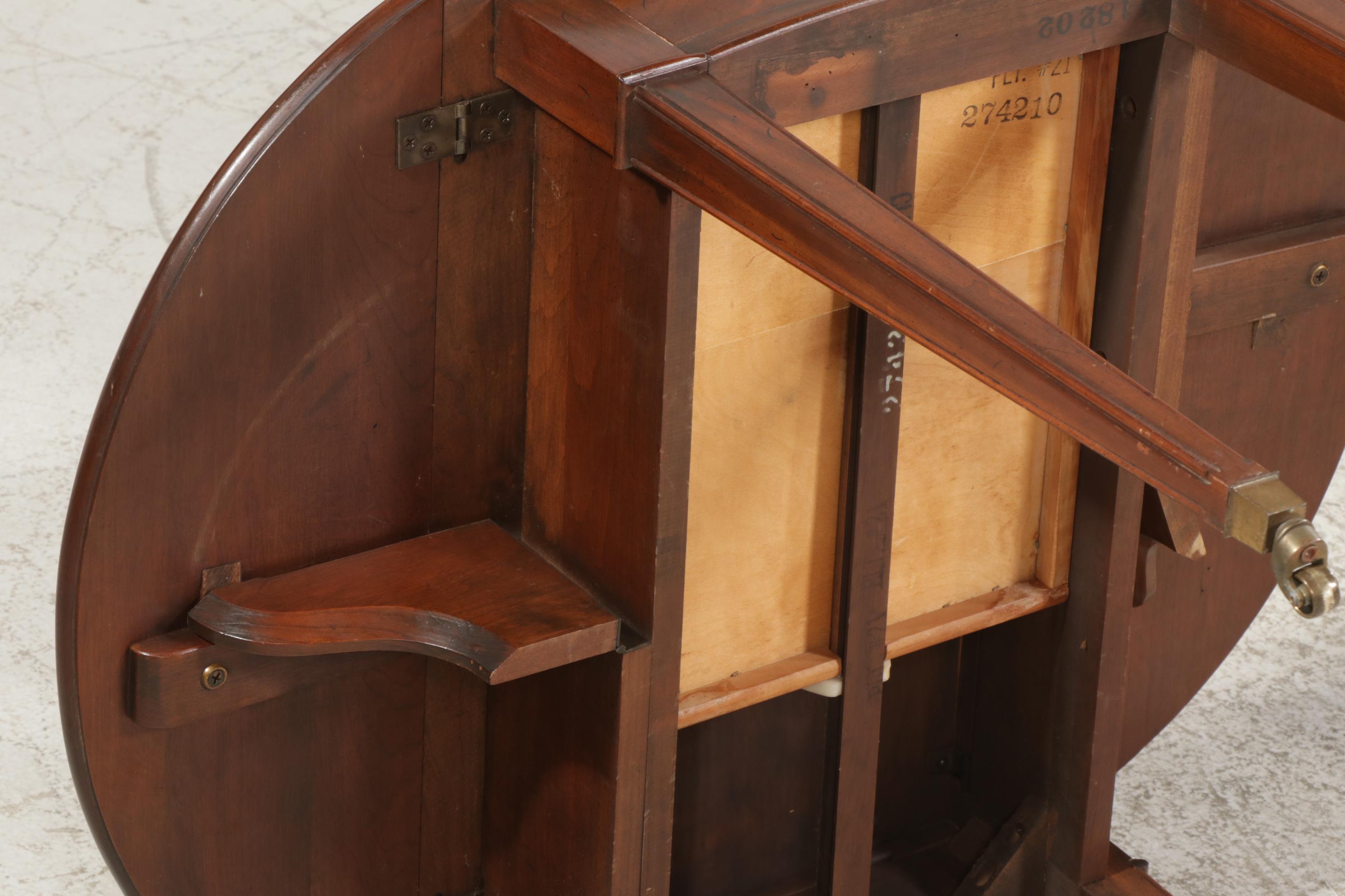 Pair of Ethan Allen "Georgian Court" Cherry Pembroke Tables, Late 20th Century