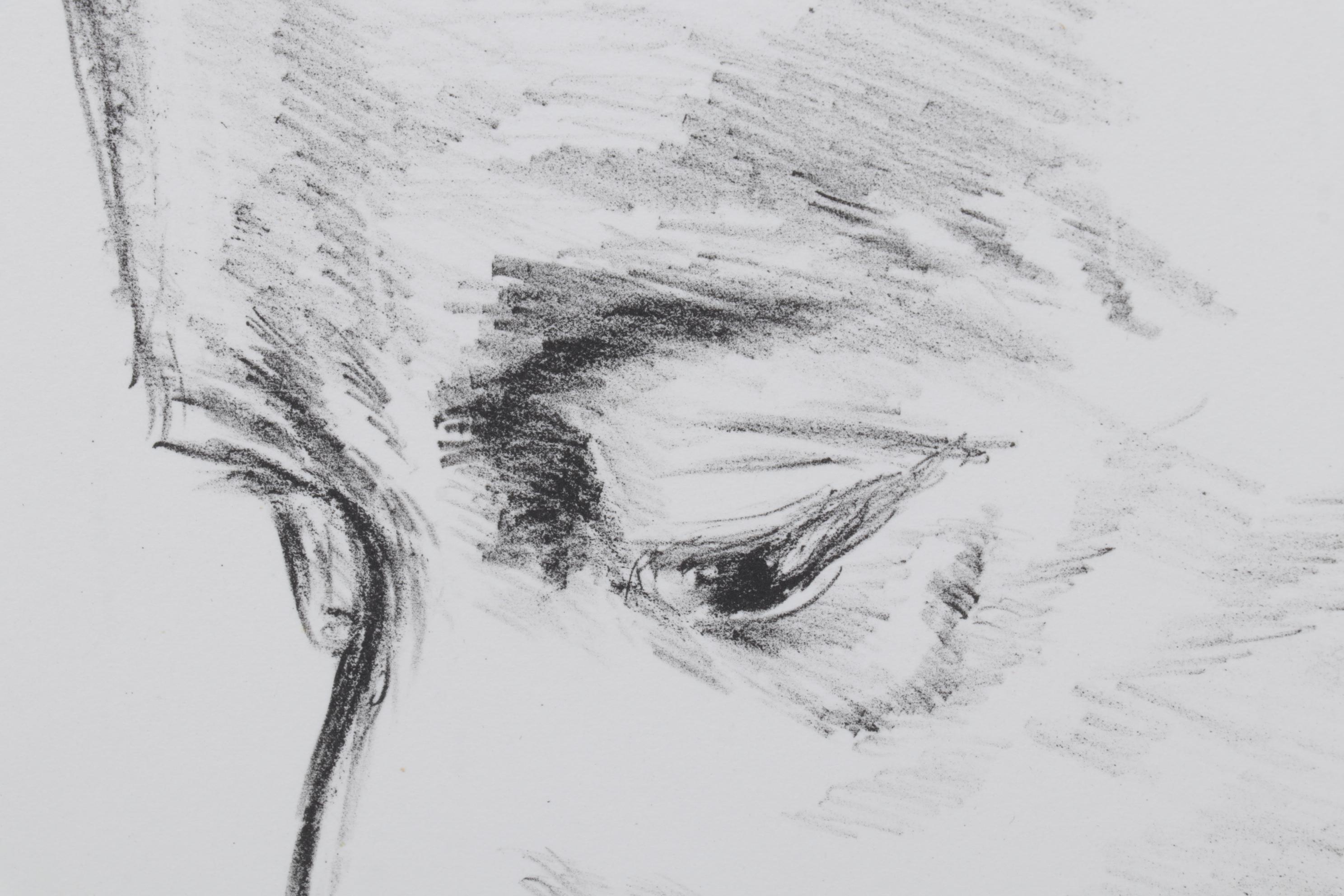 Sidney Chafetz Lithograph "Isaac Bashevis Singer," 1981