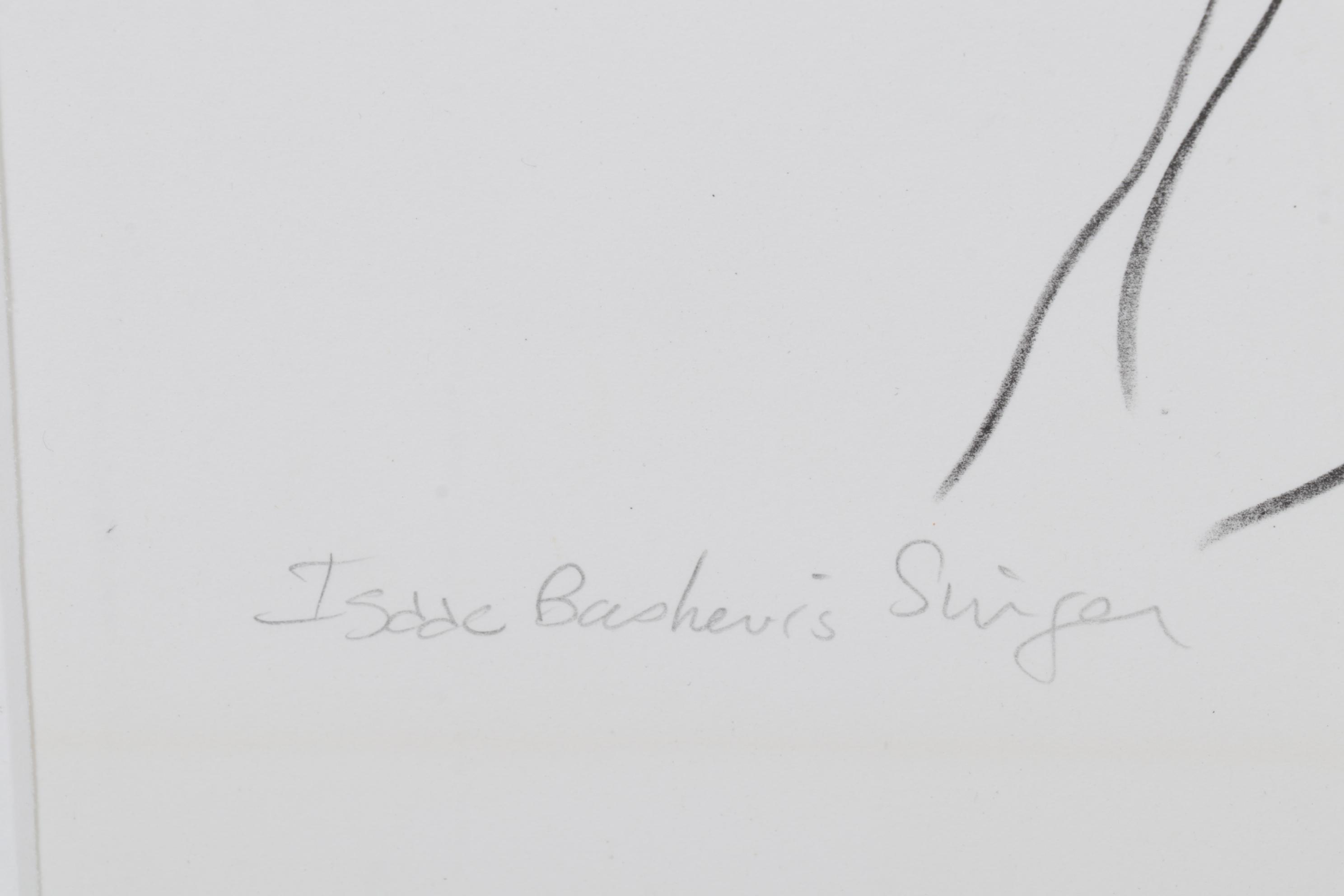 Sidney Chafetz Lithograph "Isaac Bashevis Singer," 1981