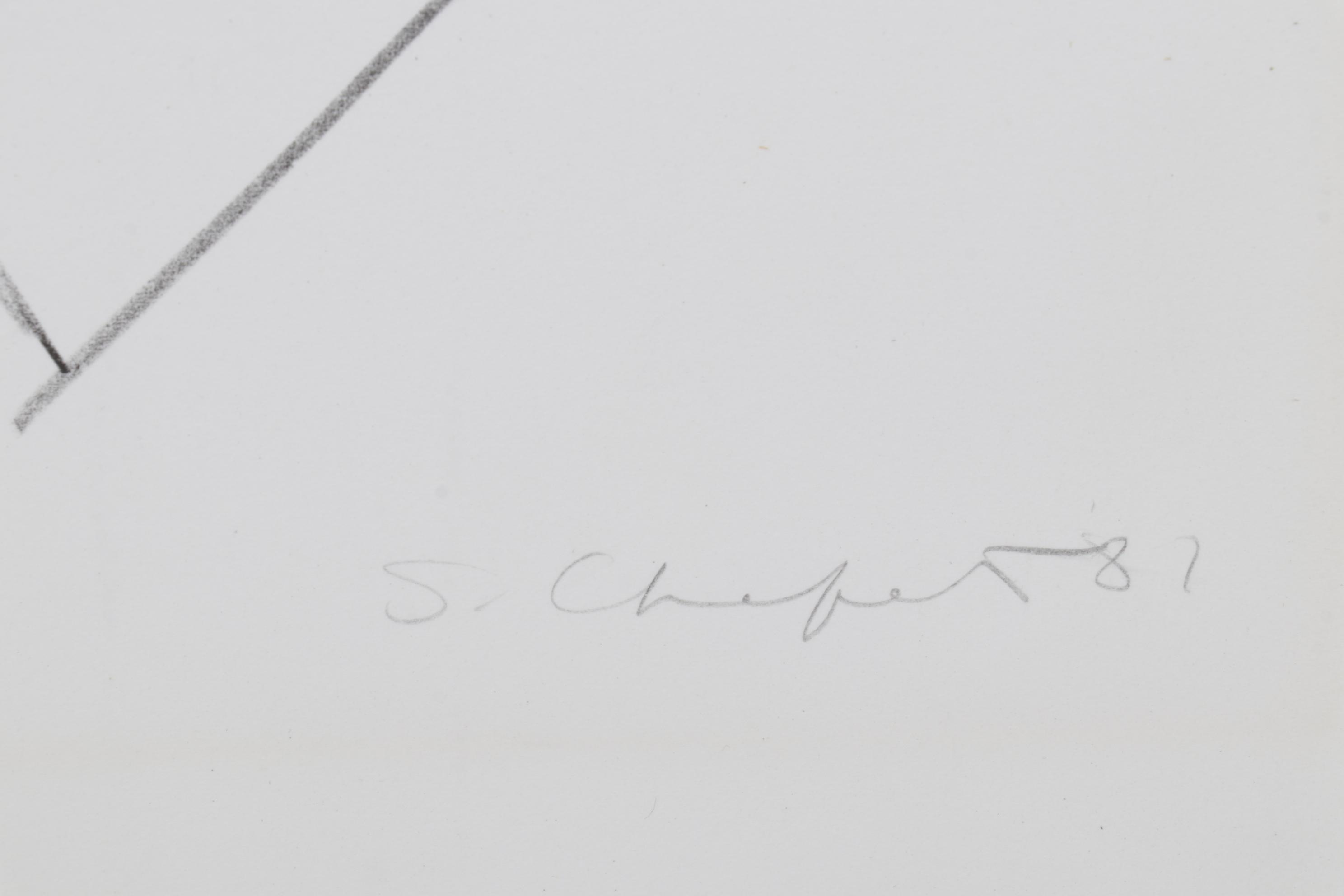 Sidney Chafetz Lithograph "Isaac Bashevis Singer," 1981