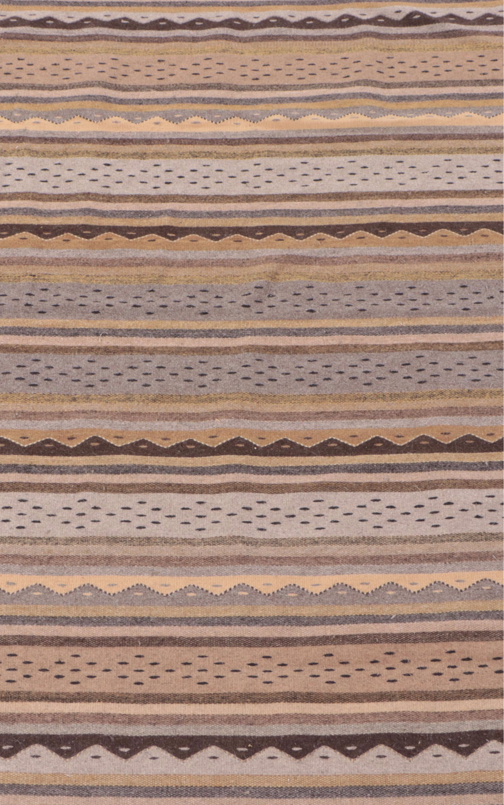 4'2 x 6'7 Handwoven Marcos Bautista Mexican Zapotec Area Rug