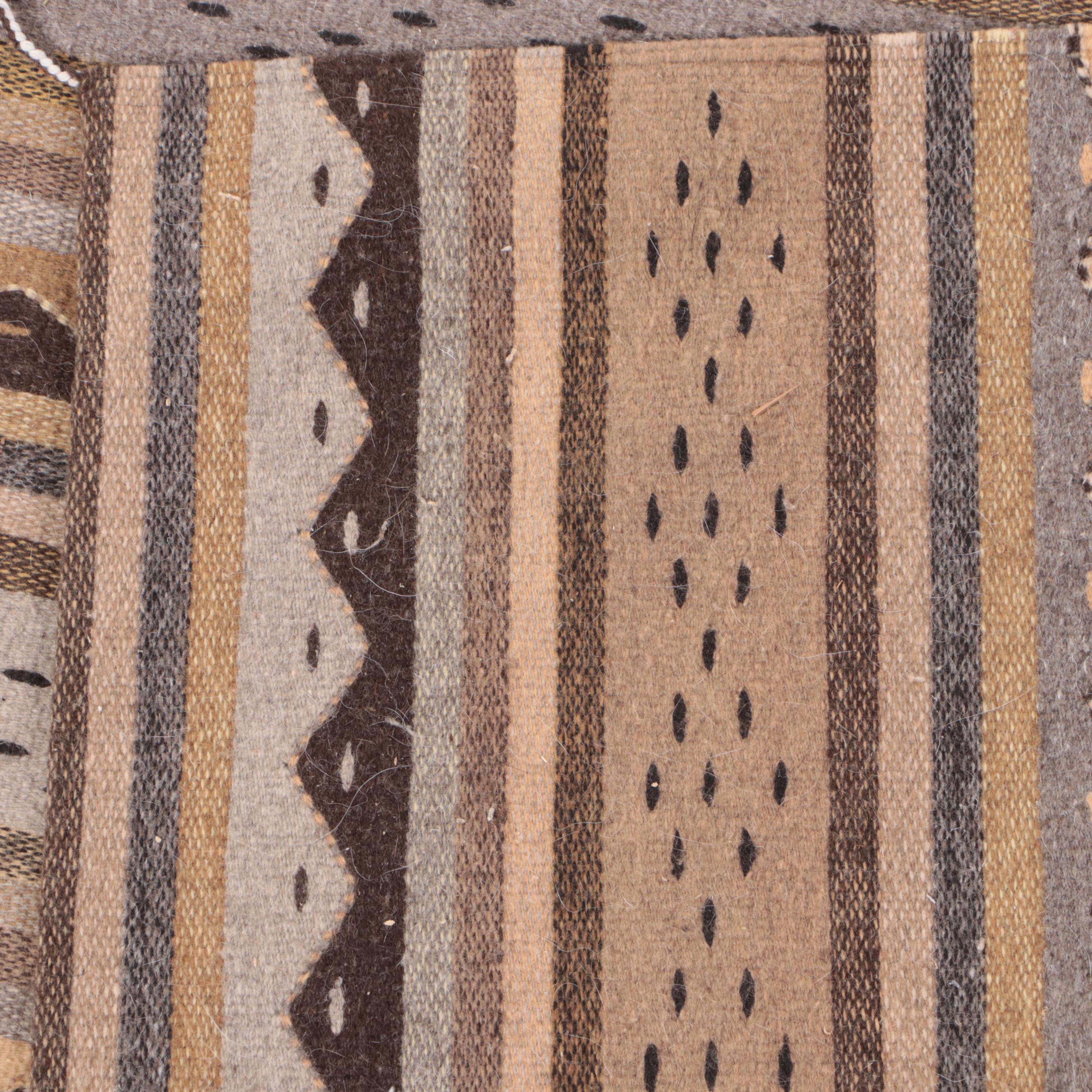 4'2 x 6'7 Handwoven Marcos Bautista Mexican Zapotec Area Rug