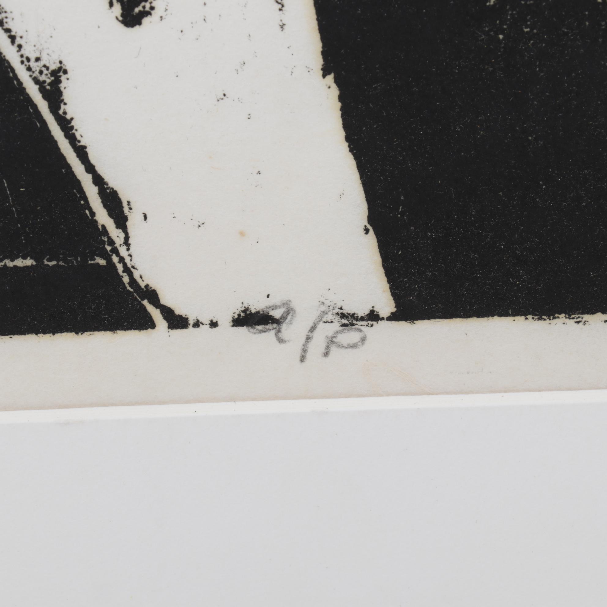 Sidney Chafetz Woodcut "A. J. Muste," 1967