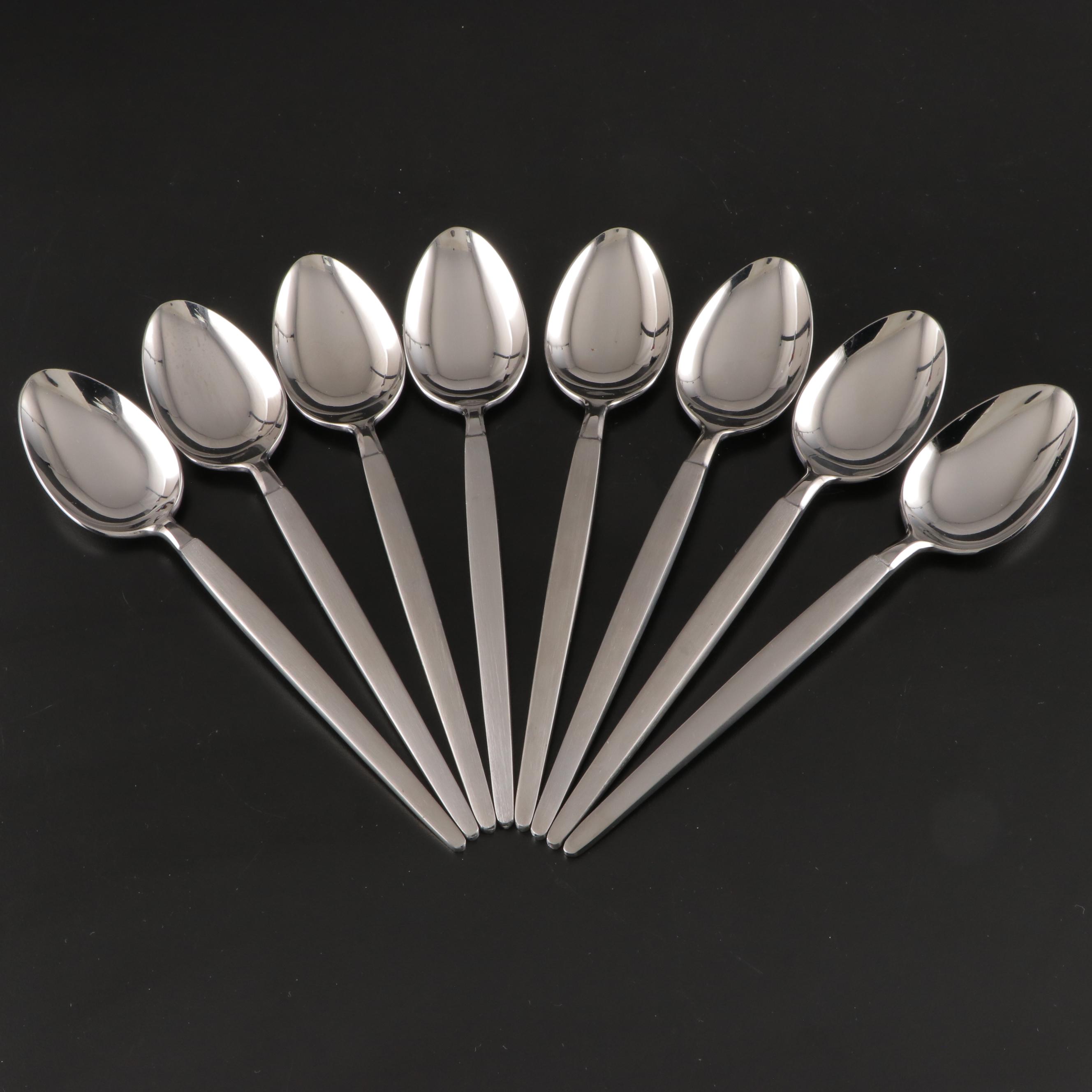 Stanley Roberts Mid Century Modern Style "Astro" Stainless Steel Flatware