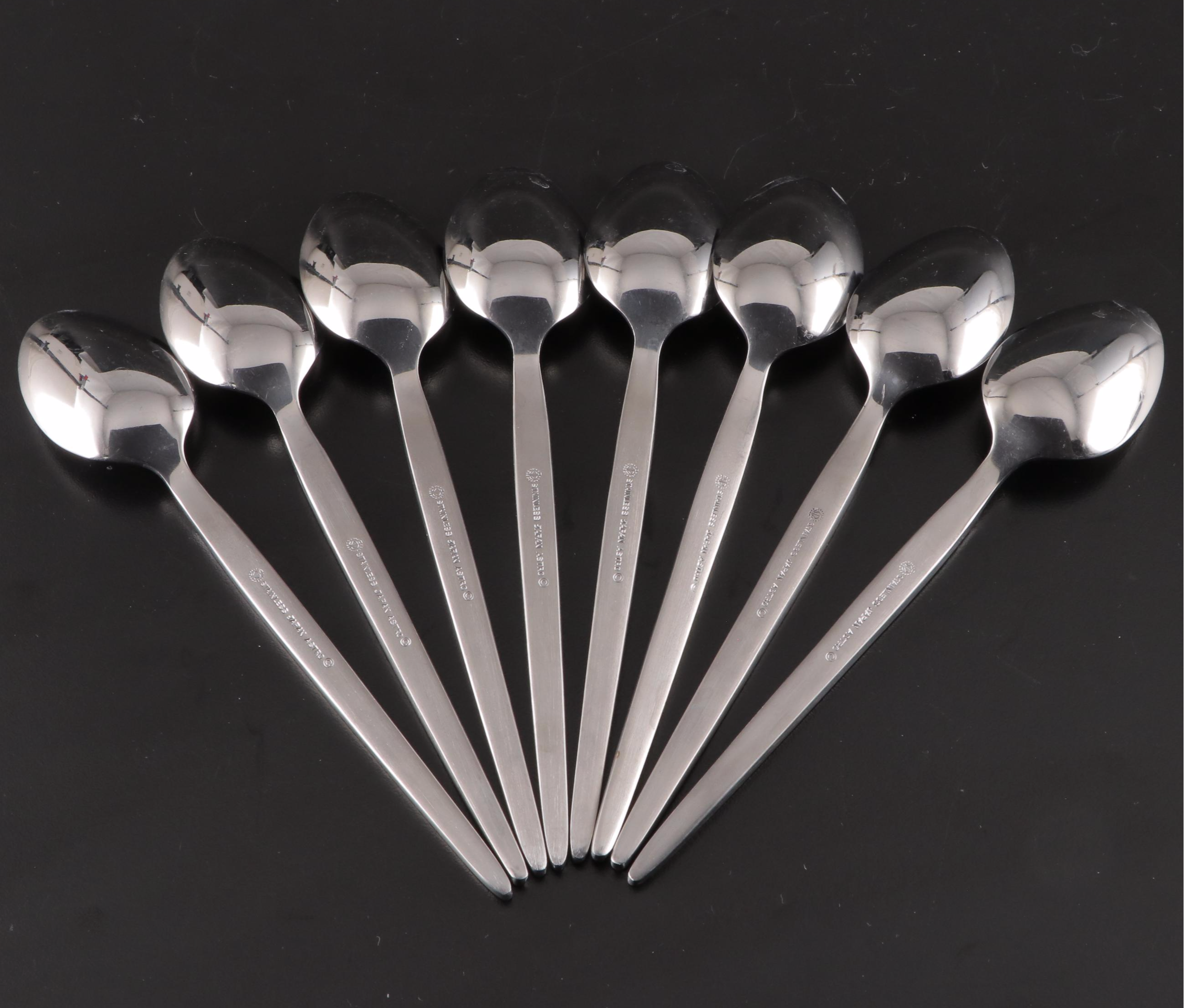 Stanley Roberts Mid Century Modern Style "Astro" Stainless Steel Flatware