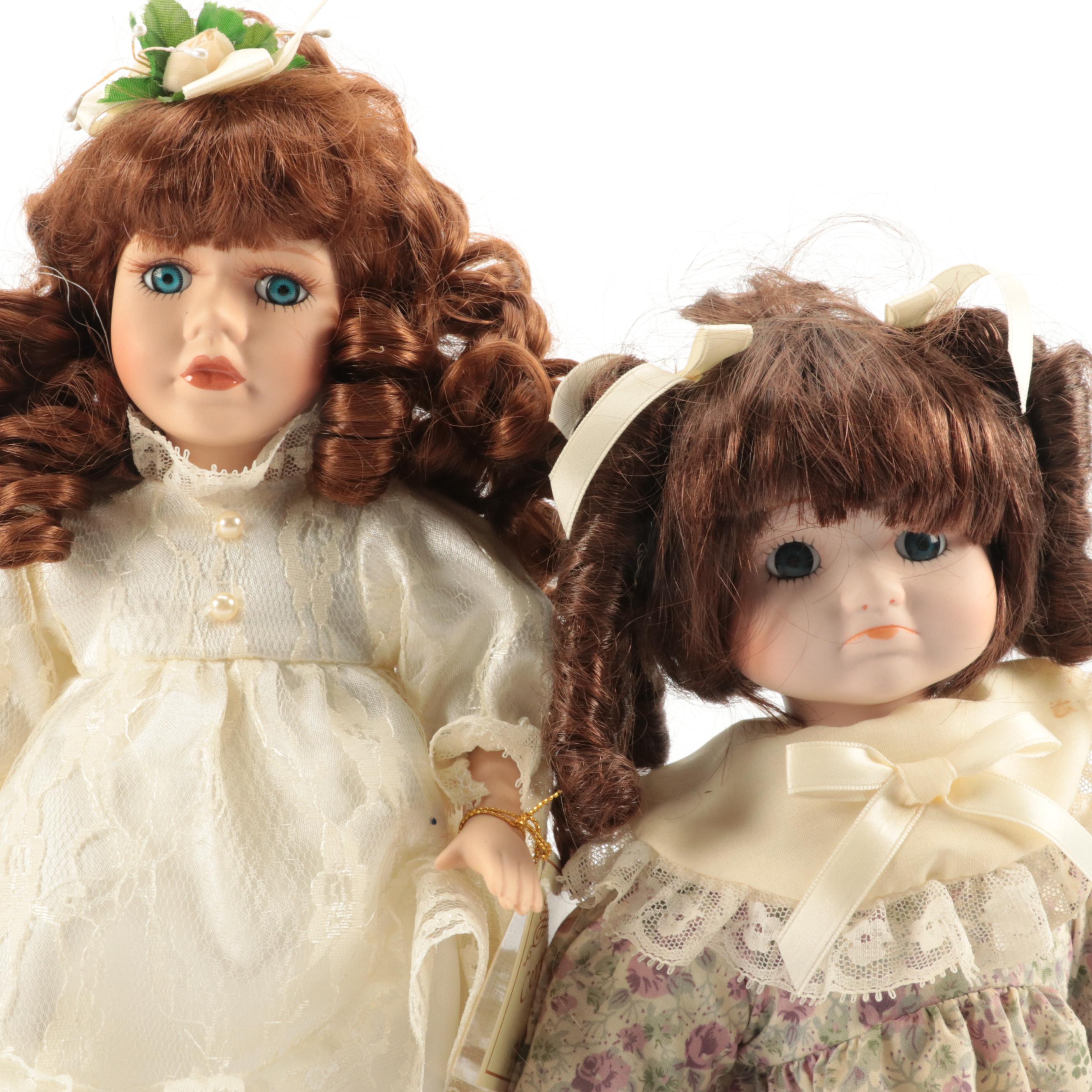 The Collectors Choice By Dan Dee and Other Porcelain Dolls