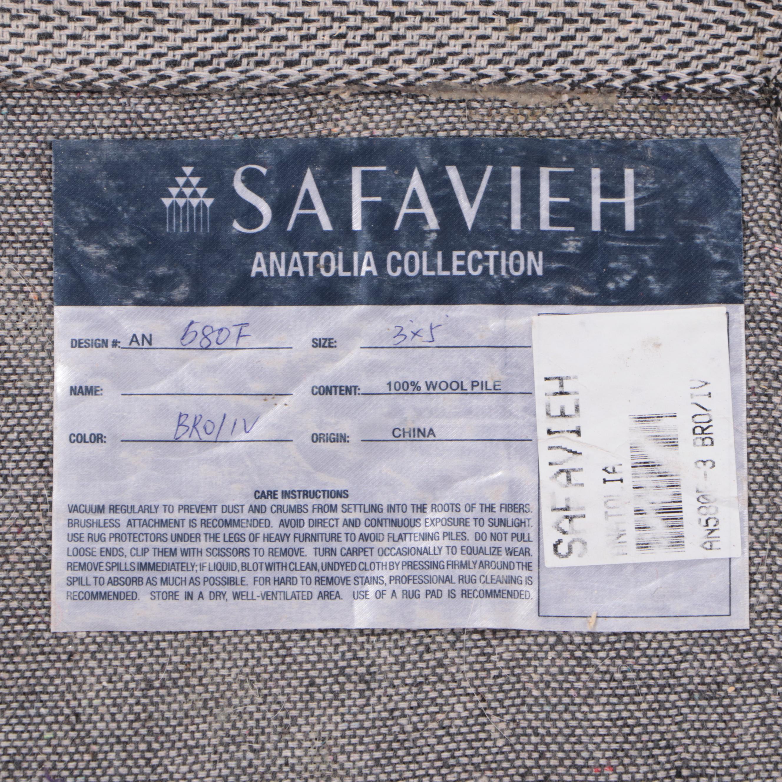 3' x 5'1 Hand-Tufted Safavieh Anatolia Collection Area Rug