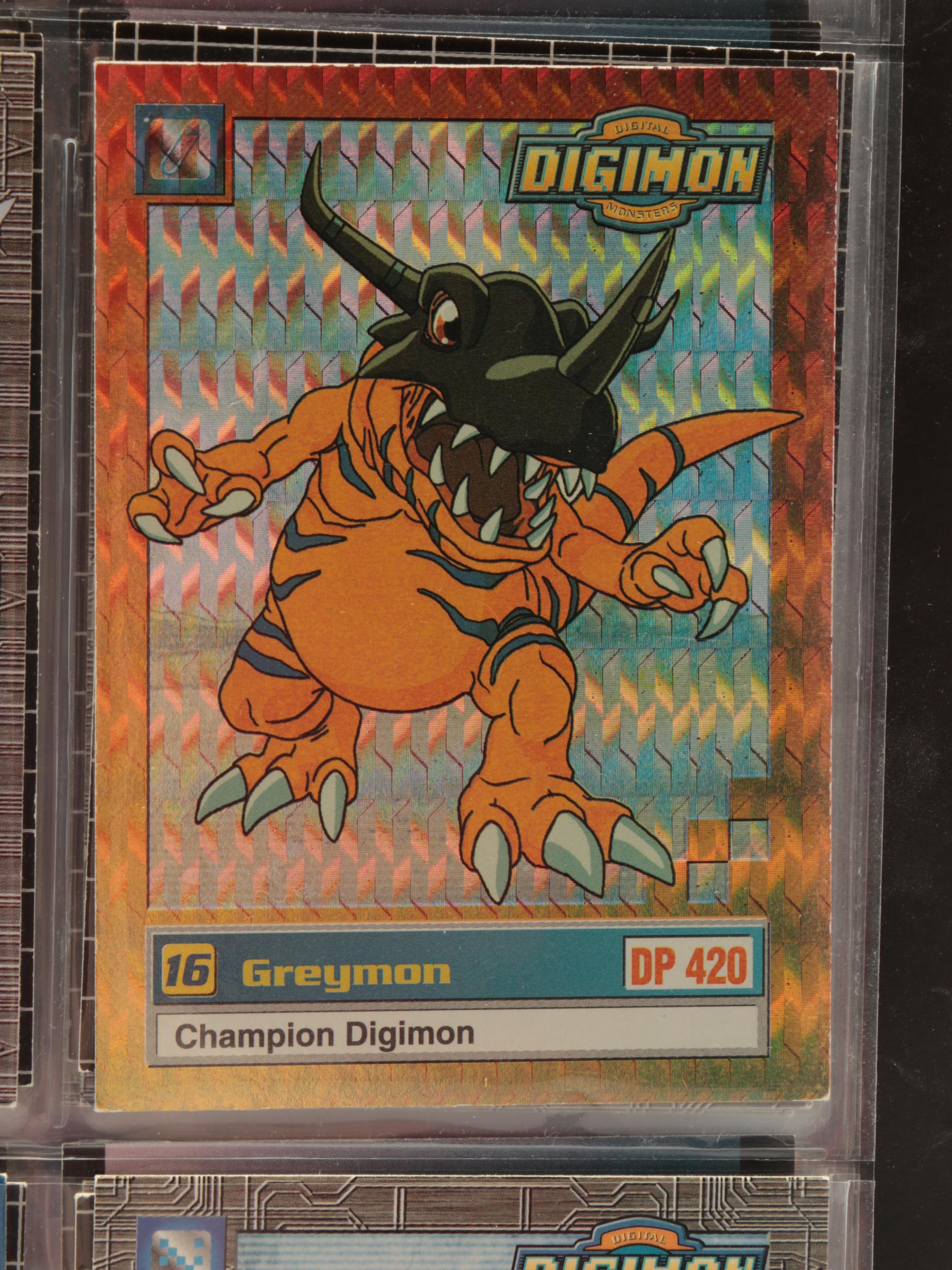 Pokémon and Digimon Trading Cards with Meowth Fruit Roll Up Promo 1990s–2000s