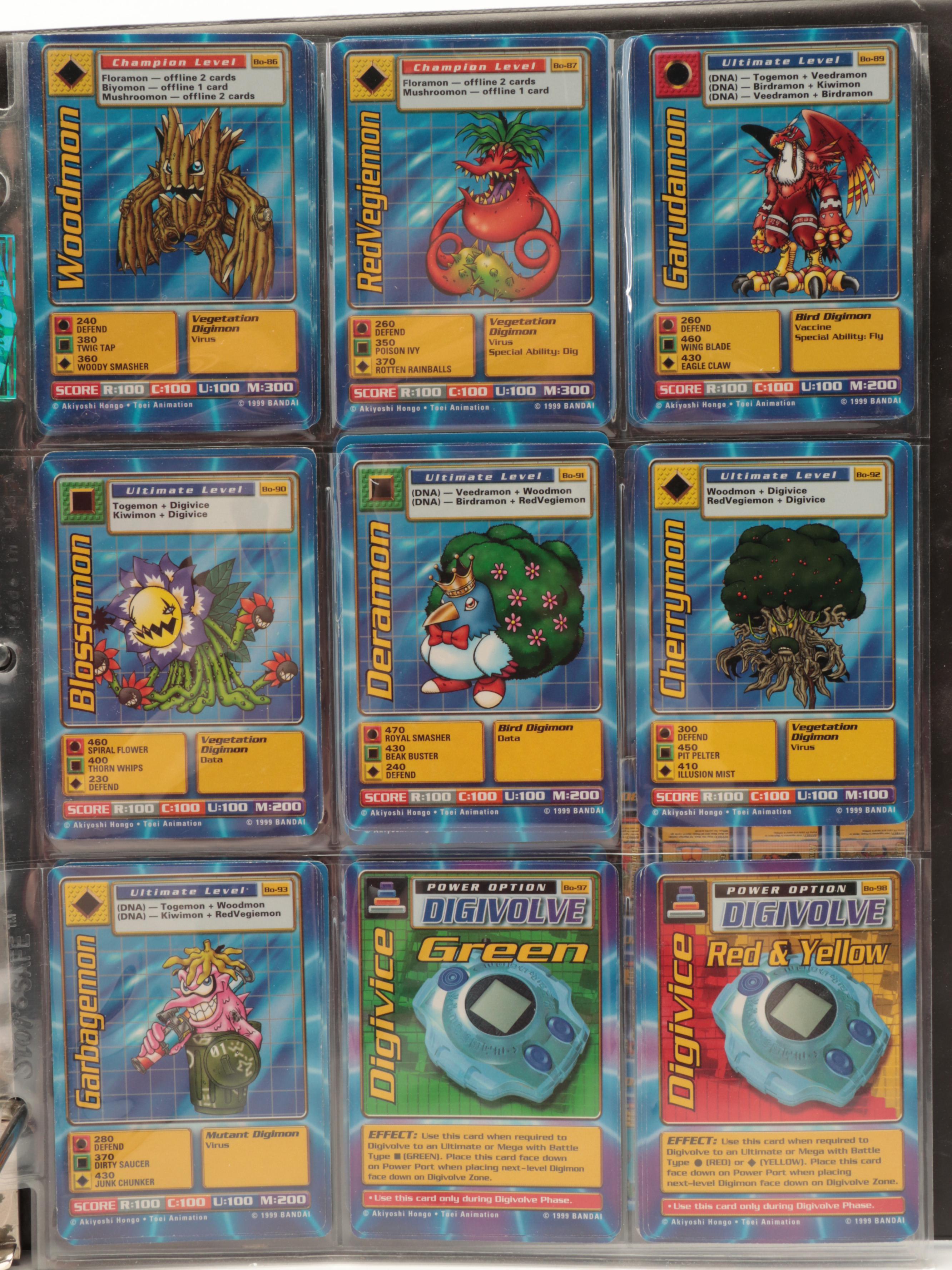 Pokémon and Digimon Trading Cards with Meowth Fruit Roll Up Promo 1990s–2000s