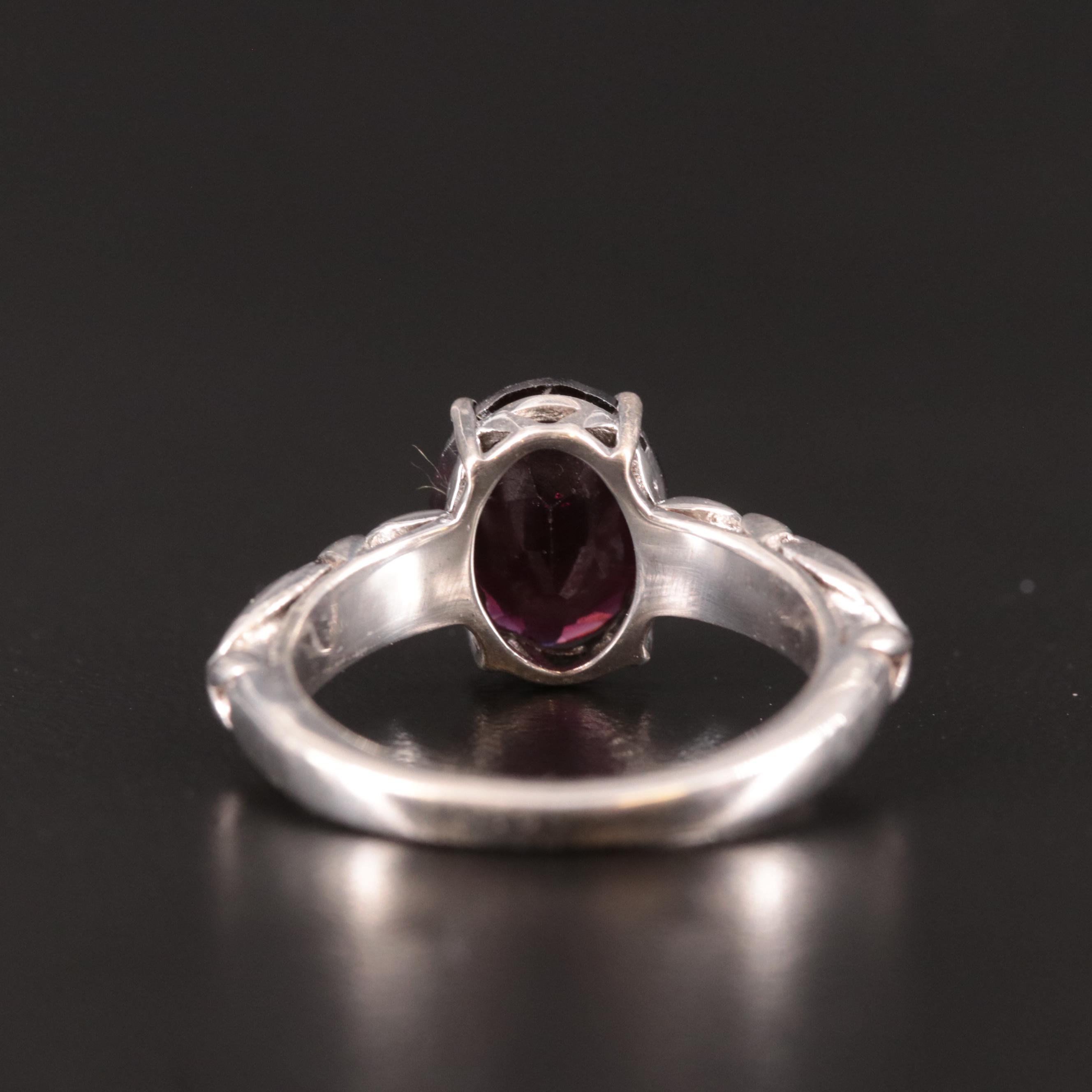 Sterling Garnet Ring