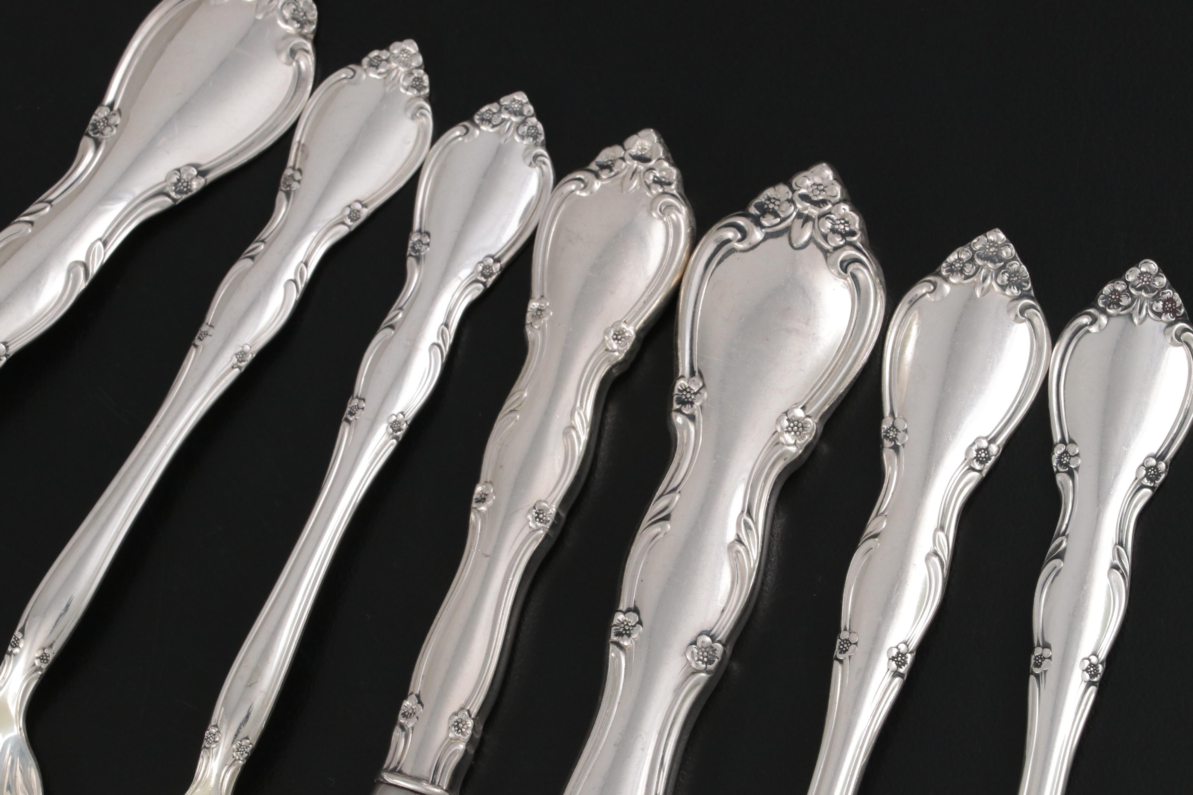 Gorham "Rose Tiara" Sterling Silver Flatware and Serving Utensils