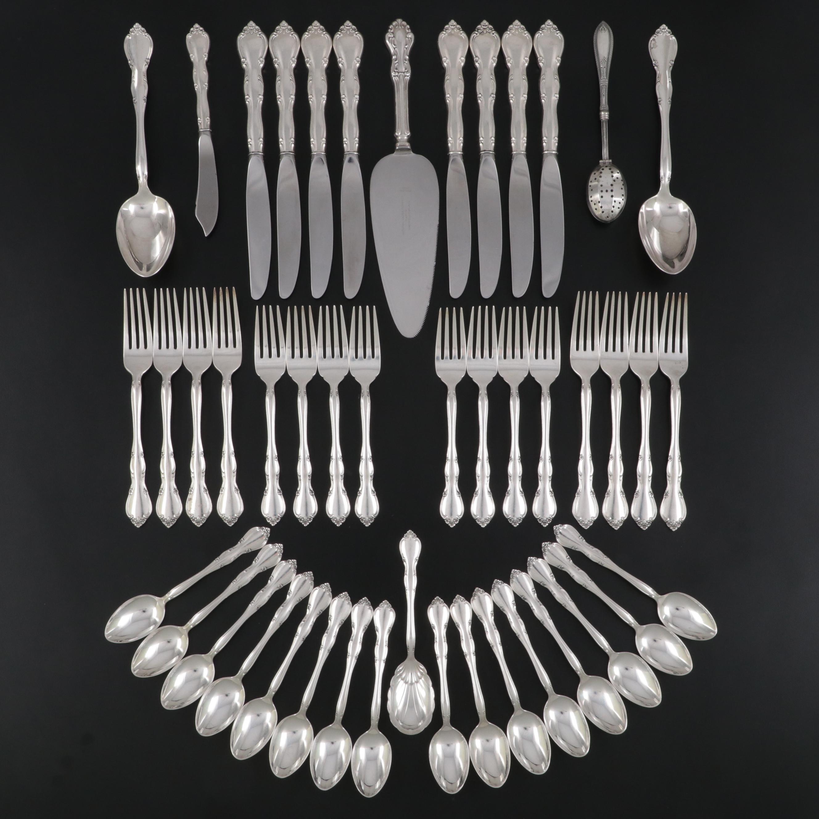 Gorham "Rose Tiara" Sterling Silver Flatware and Serving Utensils