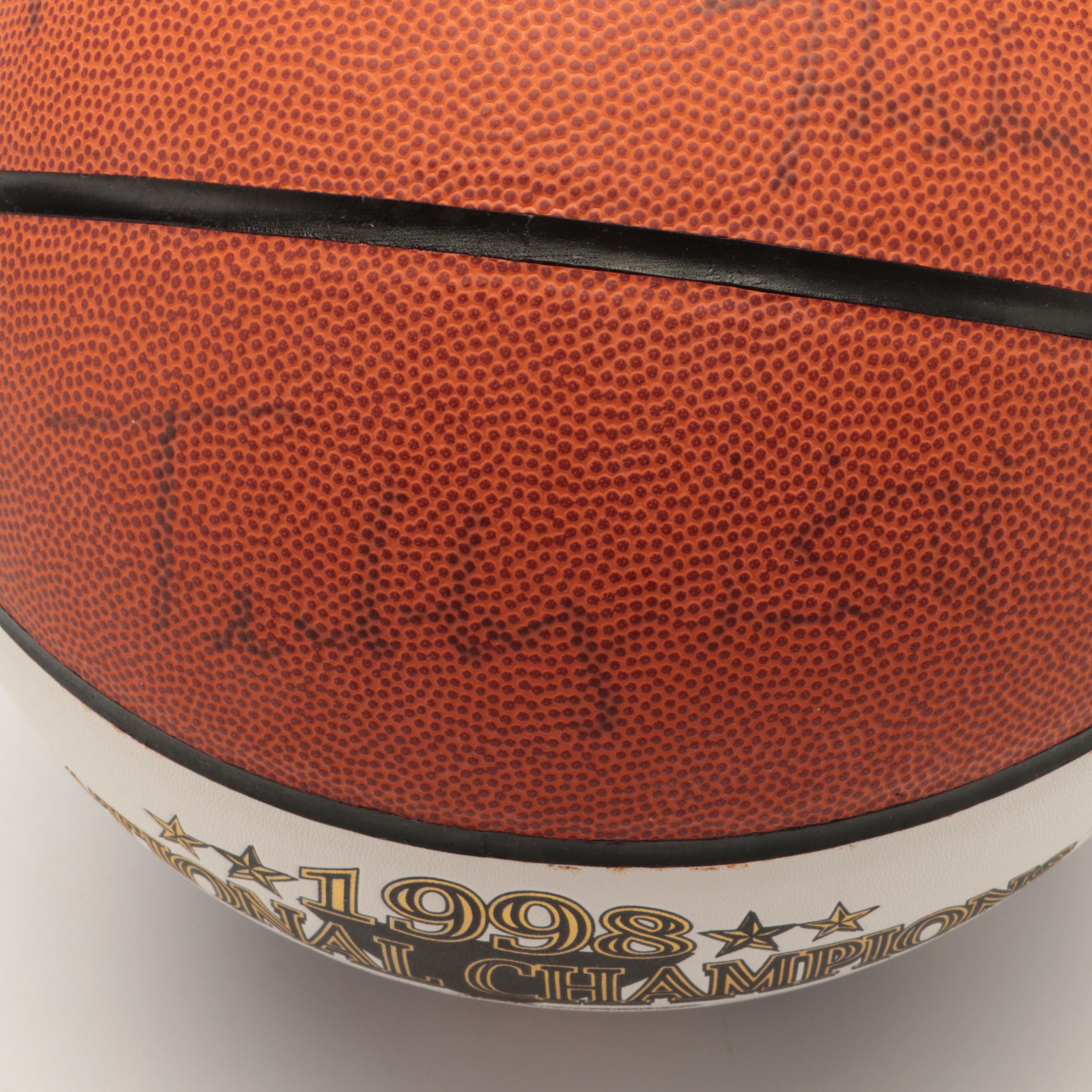 1998 Kentucky Wildcats Team Signed National Championship Basketball