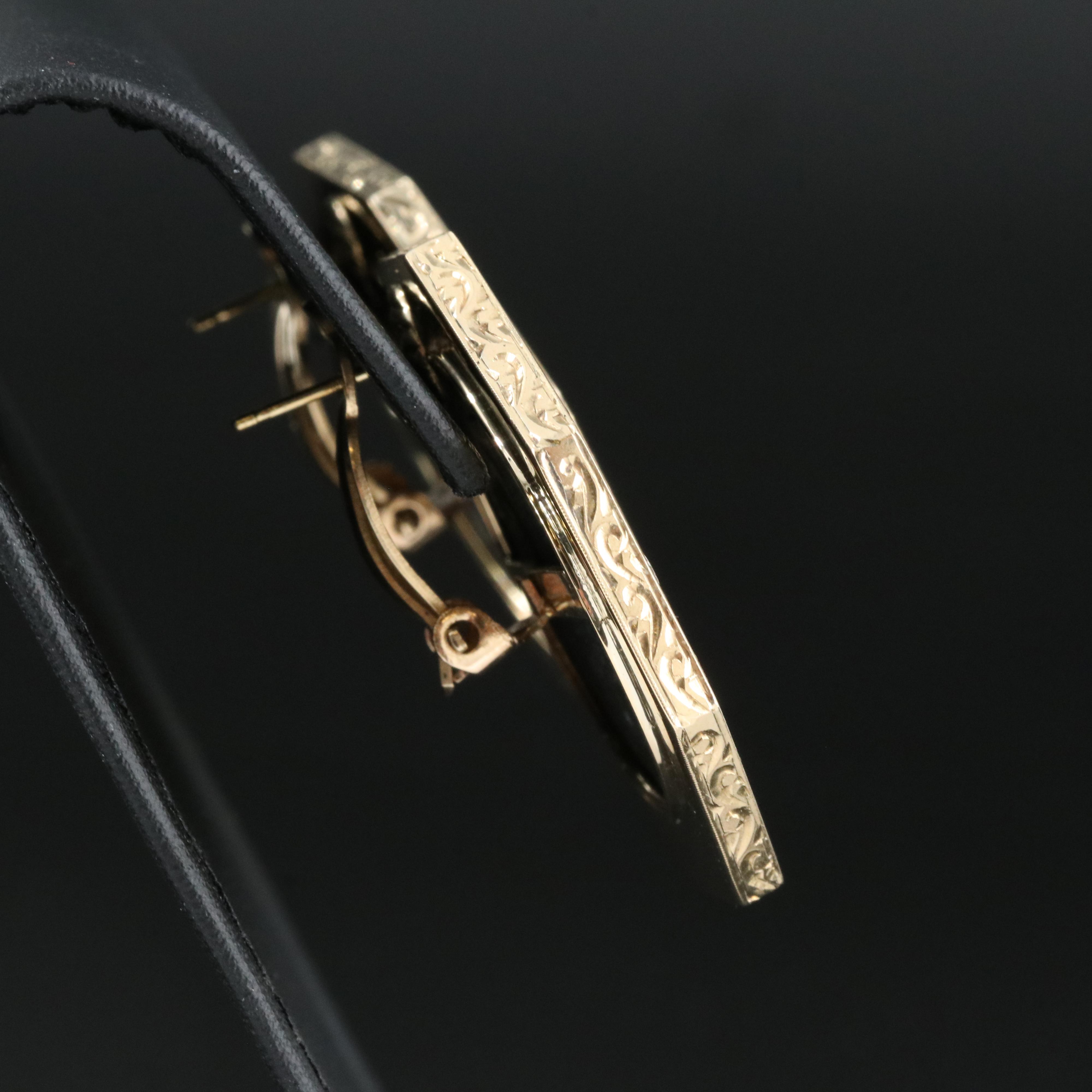 14K Earrings with Ancient Roman Imperial Follis Coins of Diocletian and Maximian