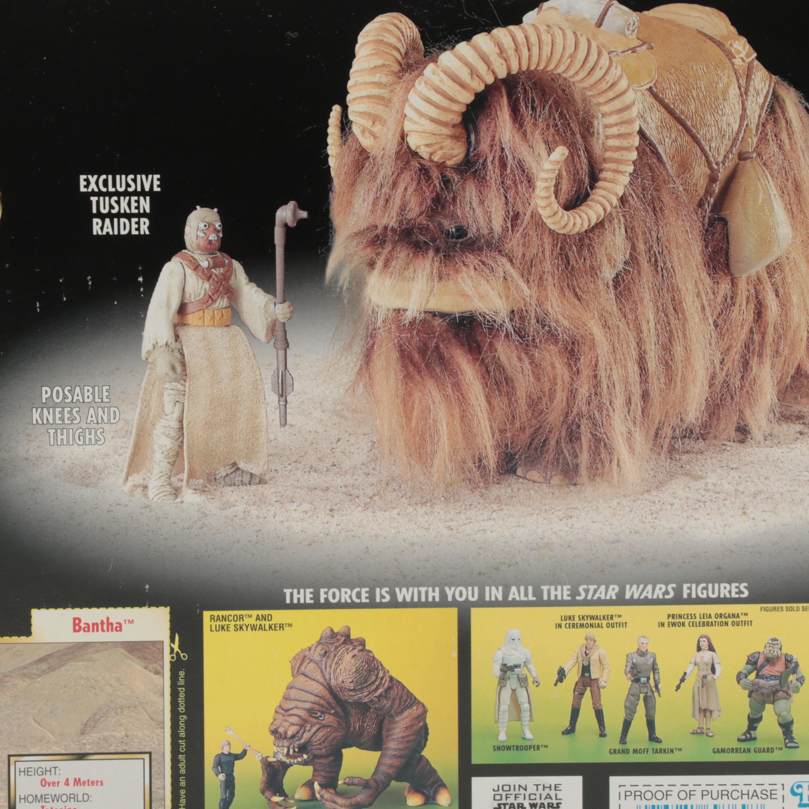 Kenner Star Wars "The Power of the Force" Bantha and Tusken Raider Action Figure